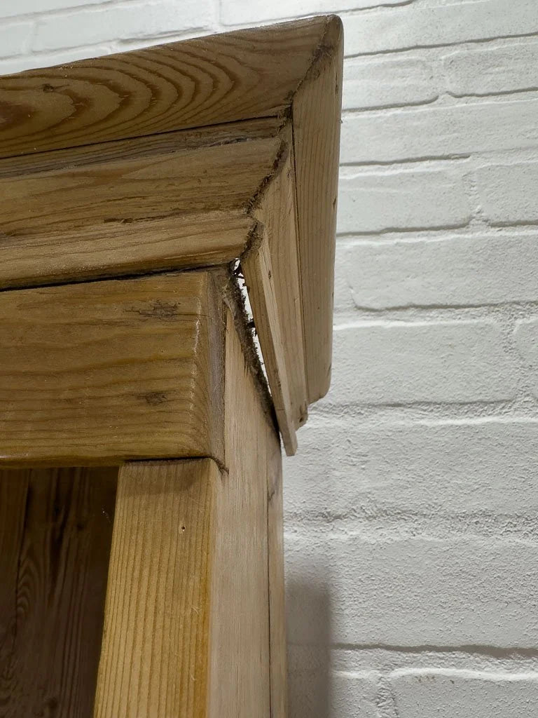 Antique pine kitchen dresser with sliding doors