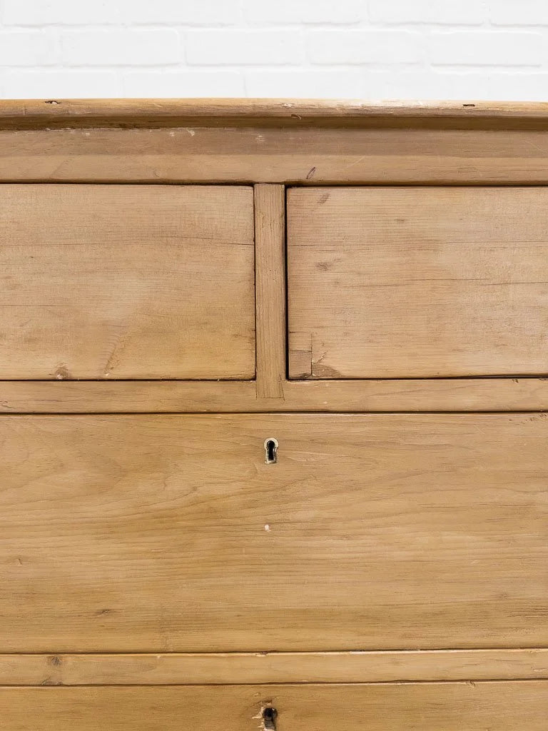 Victorian pine drawers with pull handles