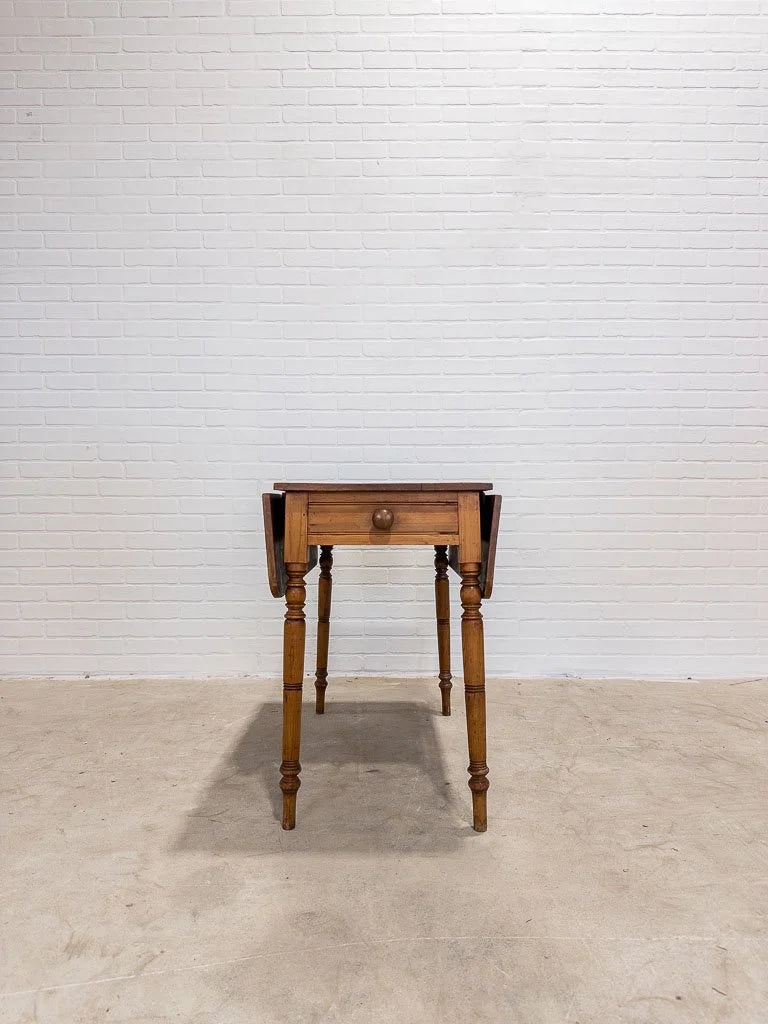 Small English pine drop leaf table