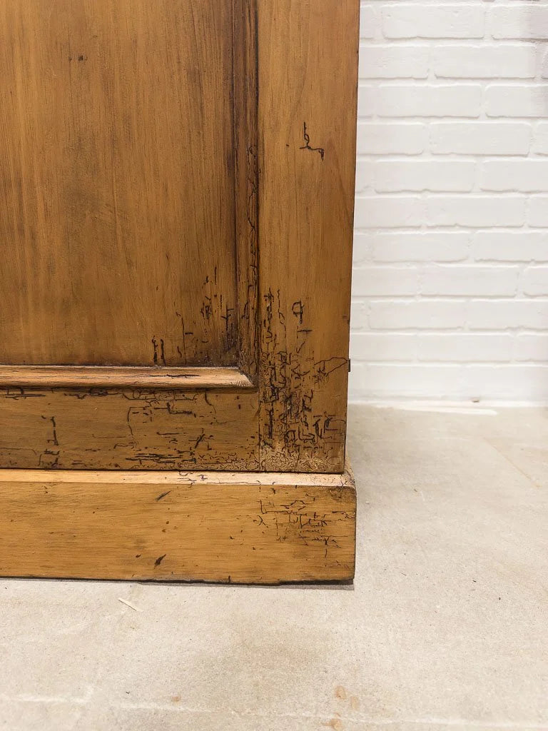 Incredible arched triple antique wardrobe with fitted interior