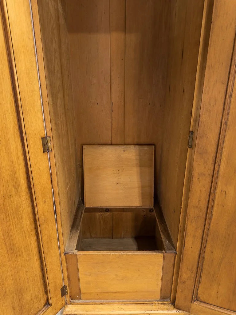 Incredible arched triple antique wardrobe with fitted interior