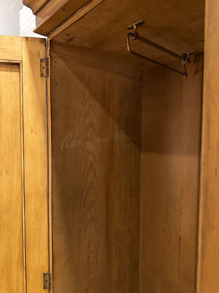 Incredible arched triple antique wardrobe with fitted interior