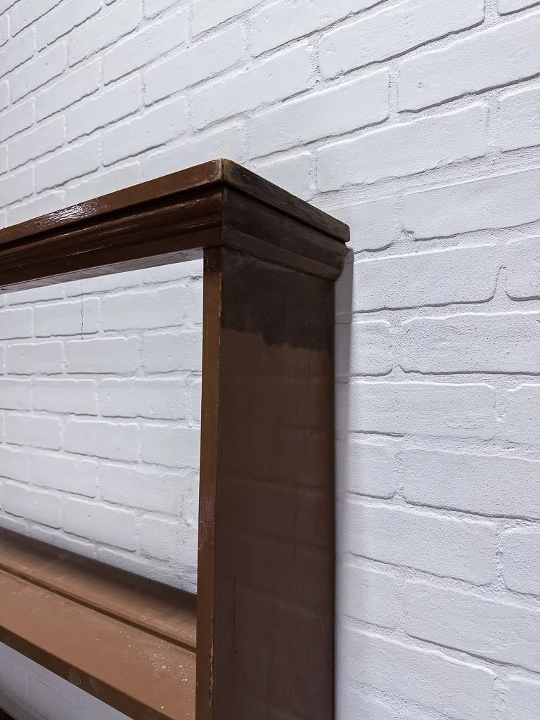 Monumental English kitchen dresser in original paint