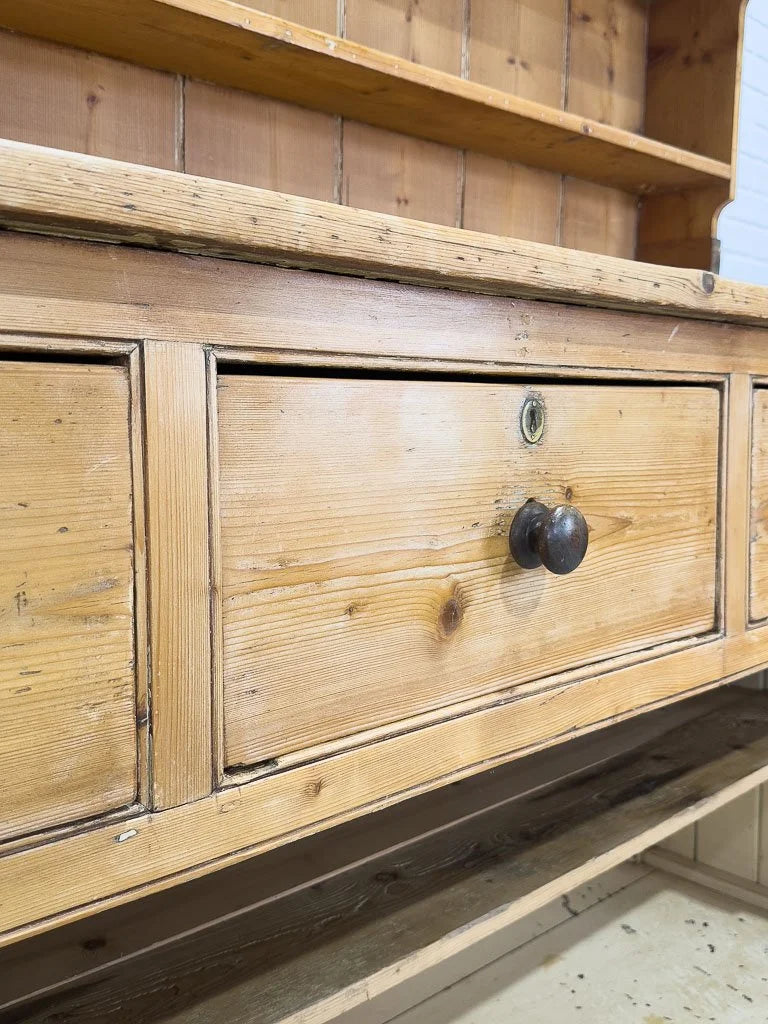 English kitchen dresser with pot board base