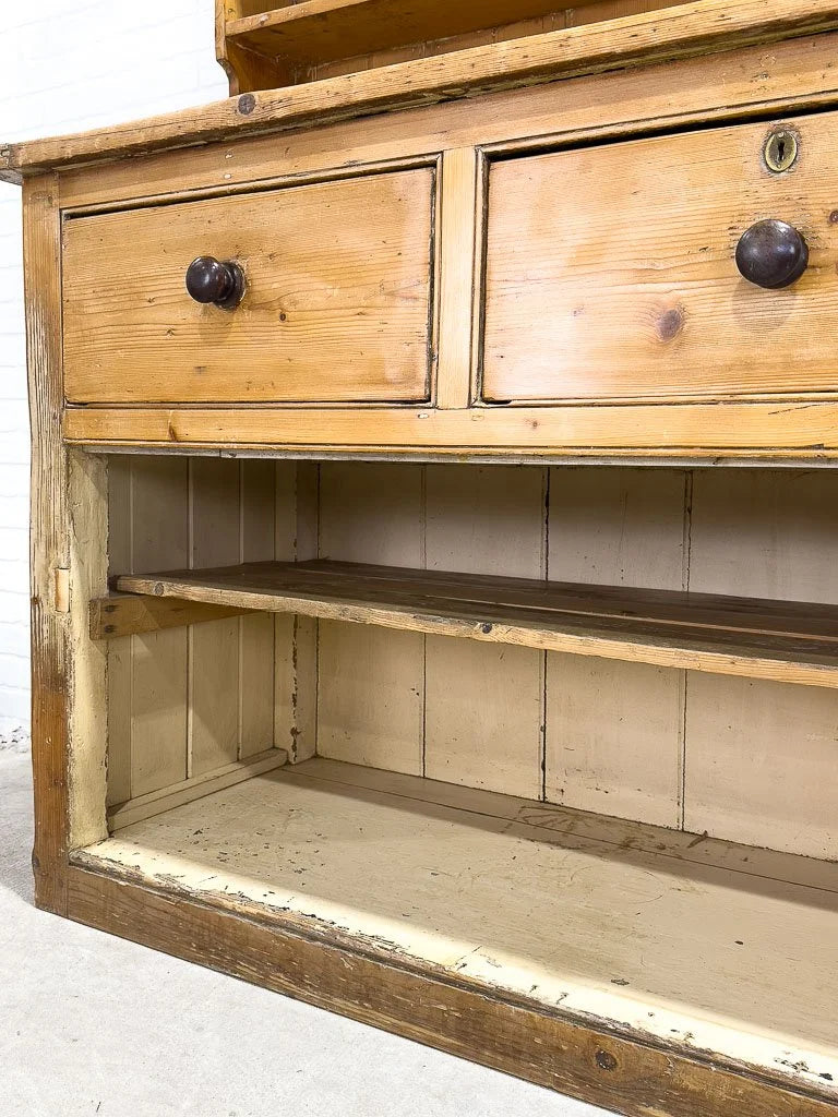 English kitchen dresser with pot board base