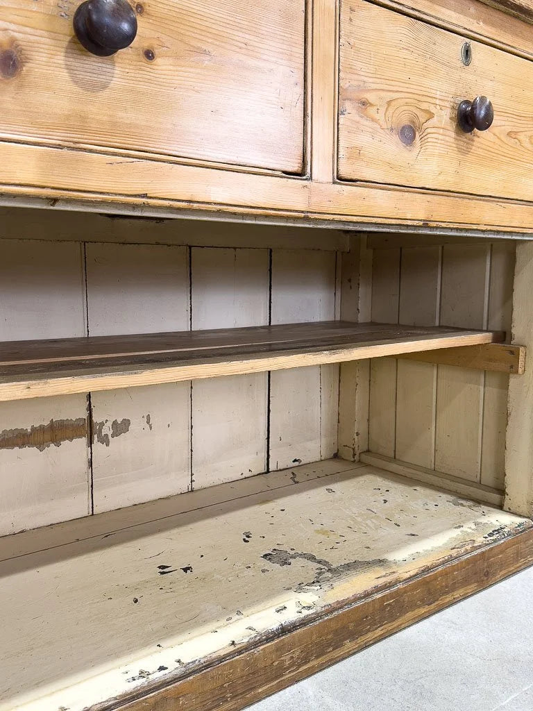 English kitchen dresser with pot board base