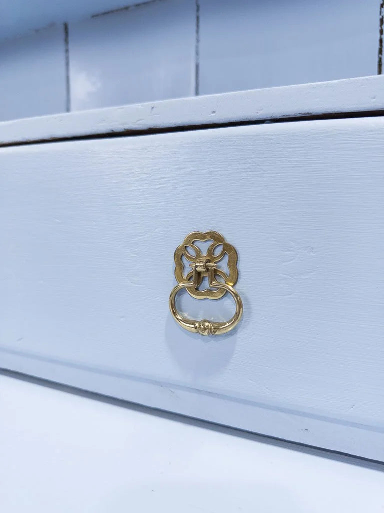 Antique kitchen dresser in blue