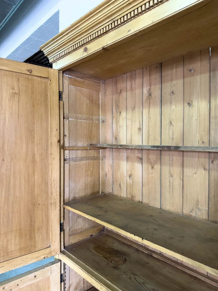 Incredible English pine housekeepers cupboard