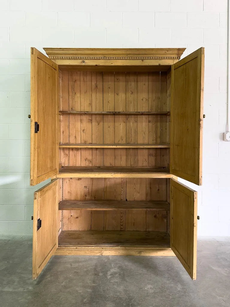 Incredible English pine housekeepers cupboard