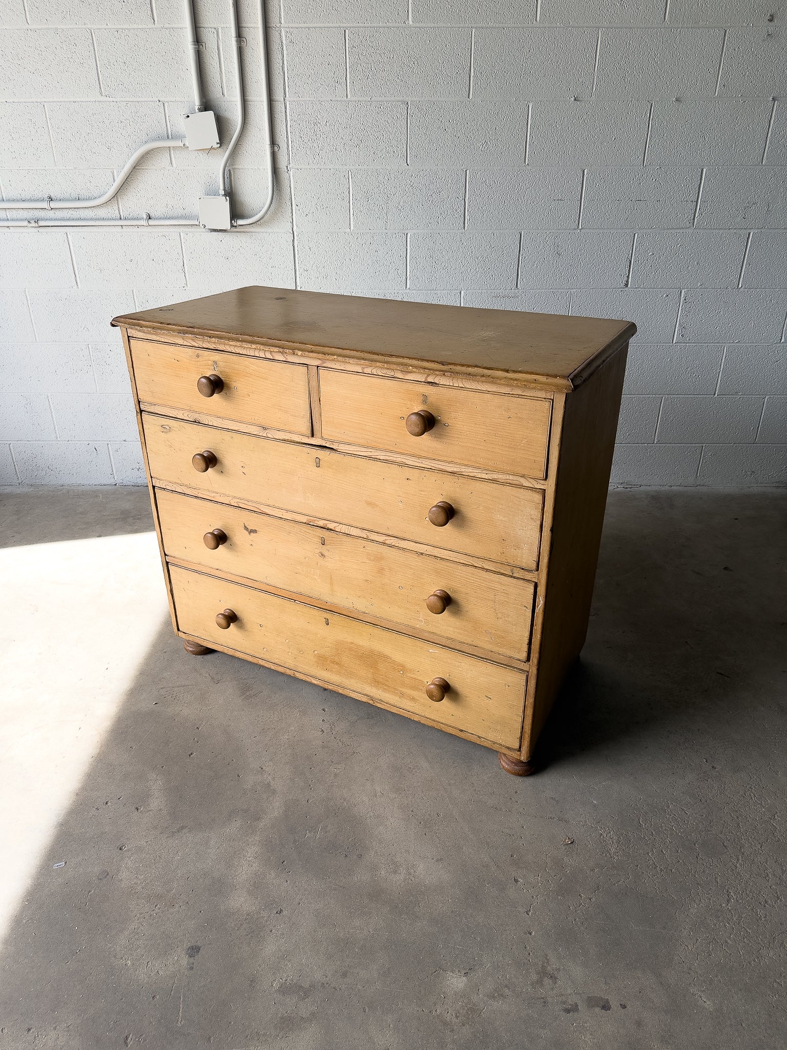Classic English antique pine drawers