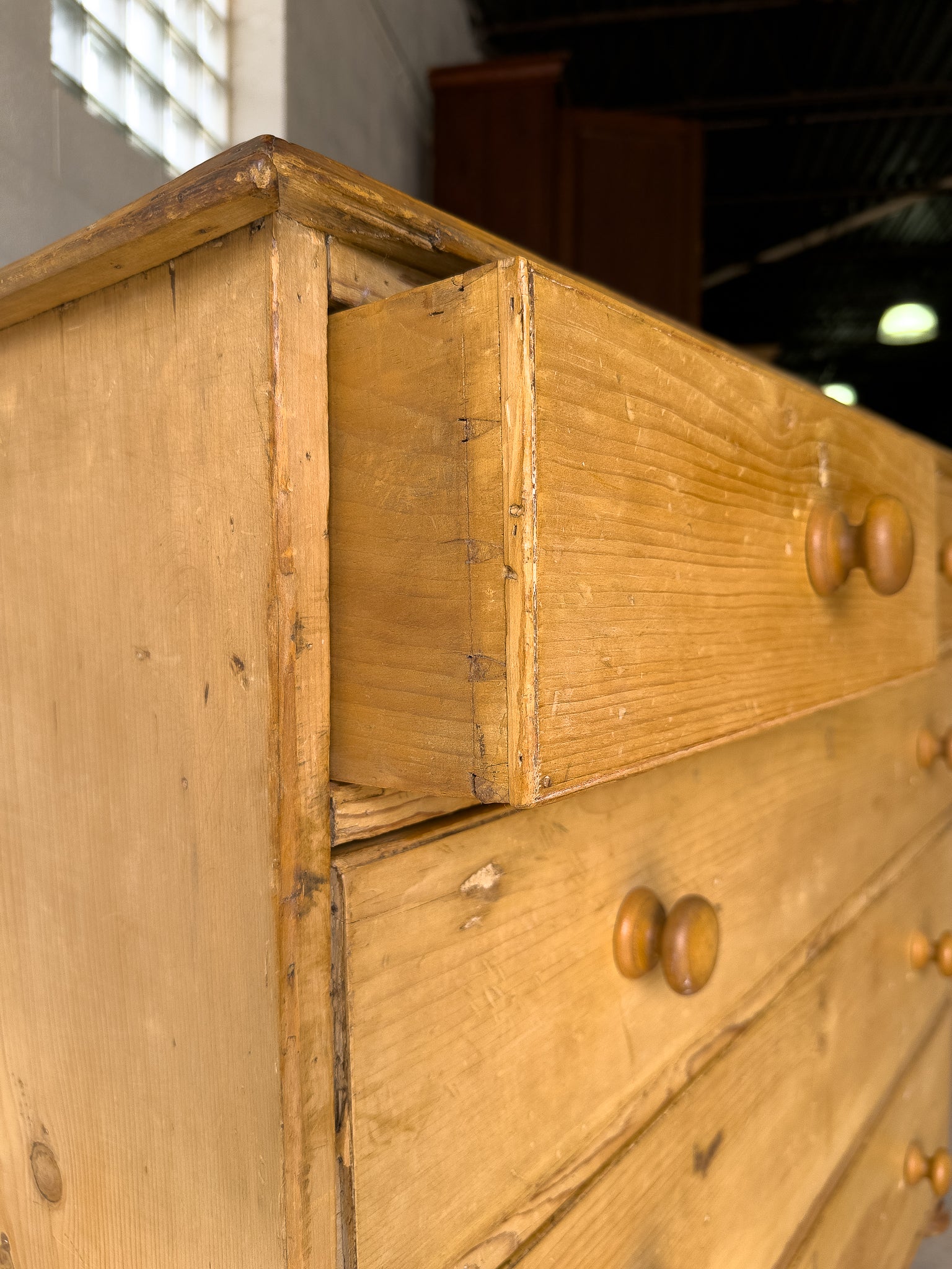 Classic English antique pine drawers