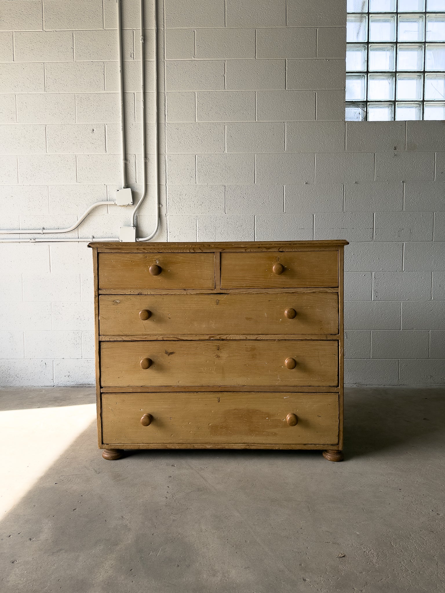 Classic English antique pine drawers