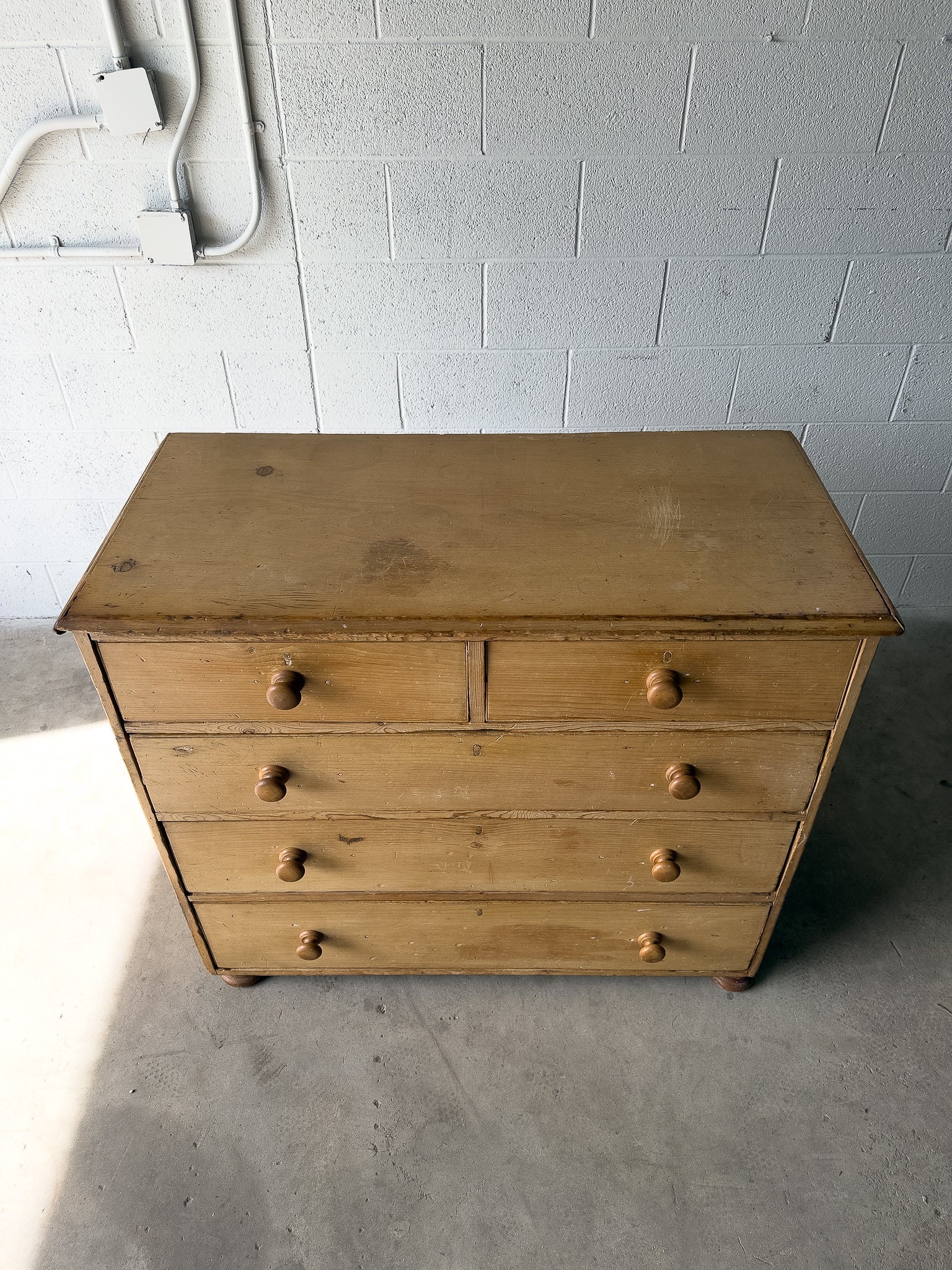 Classic English antique pine drawers