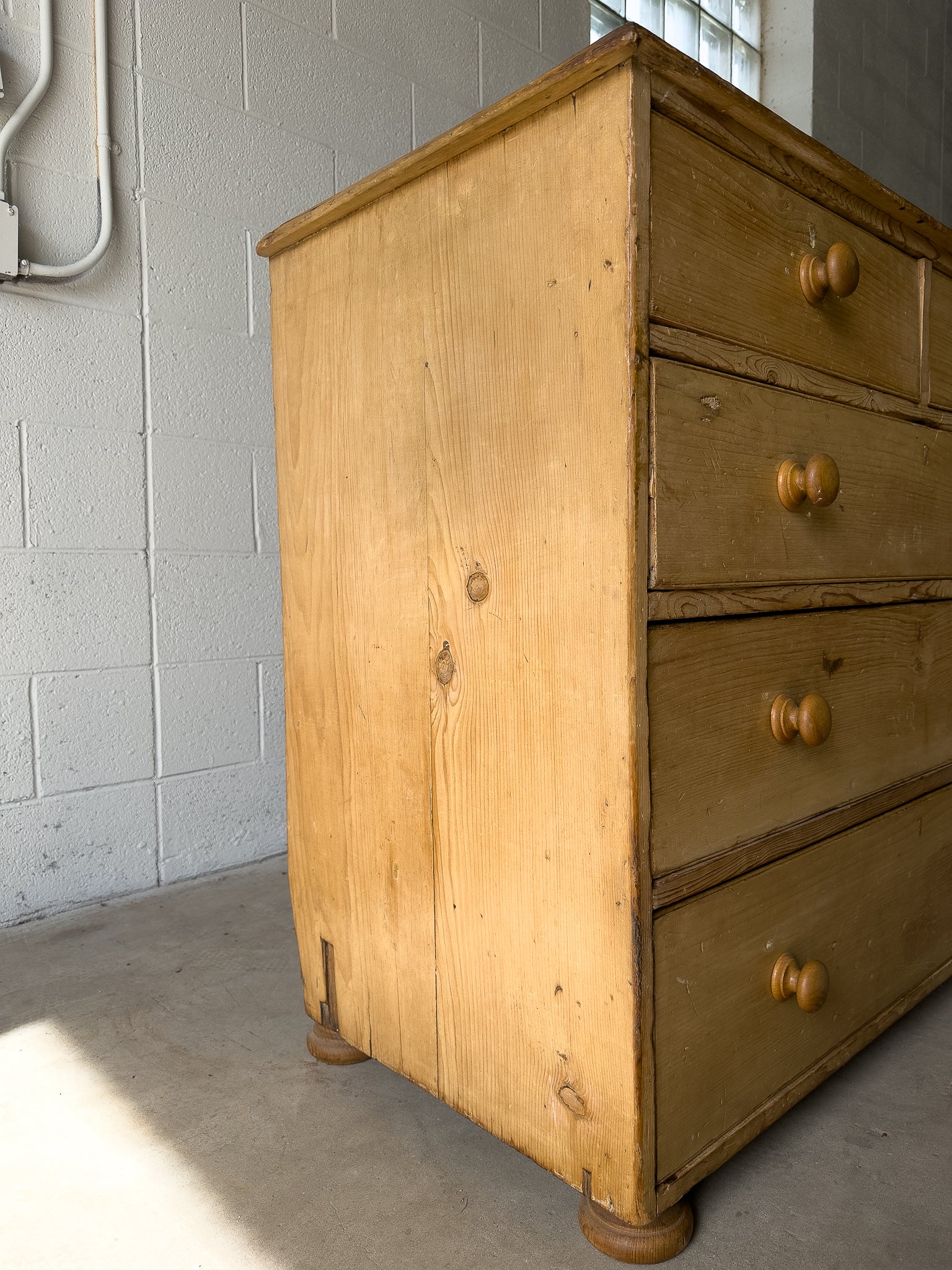 Classic English antique pine drawers