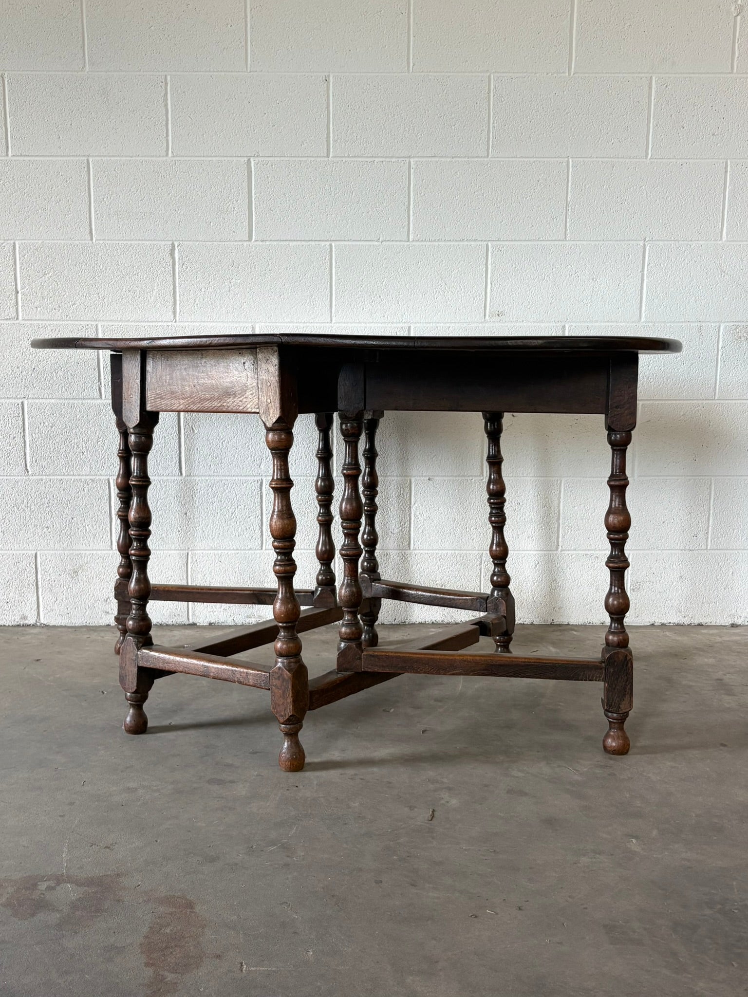 English Oak Gate Leg Table