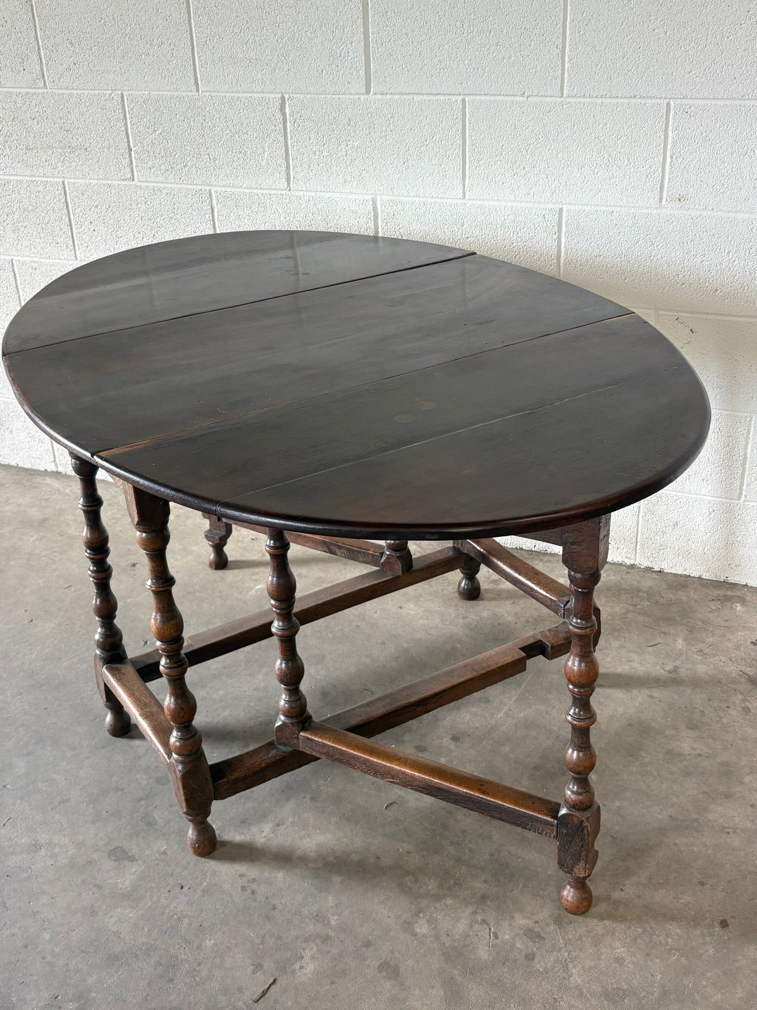 English Oak Gate Leg Table