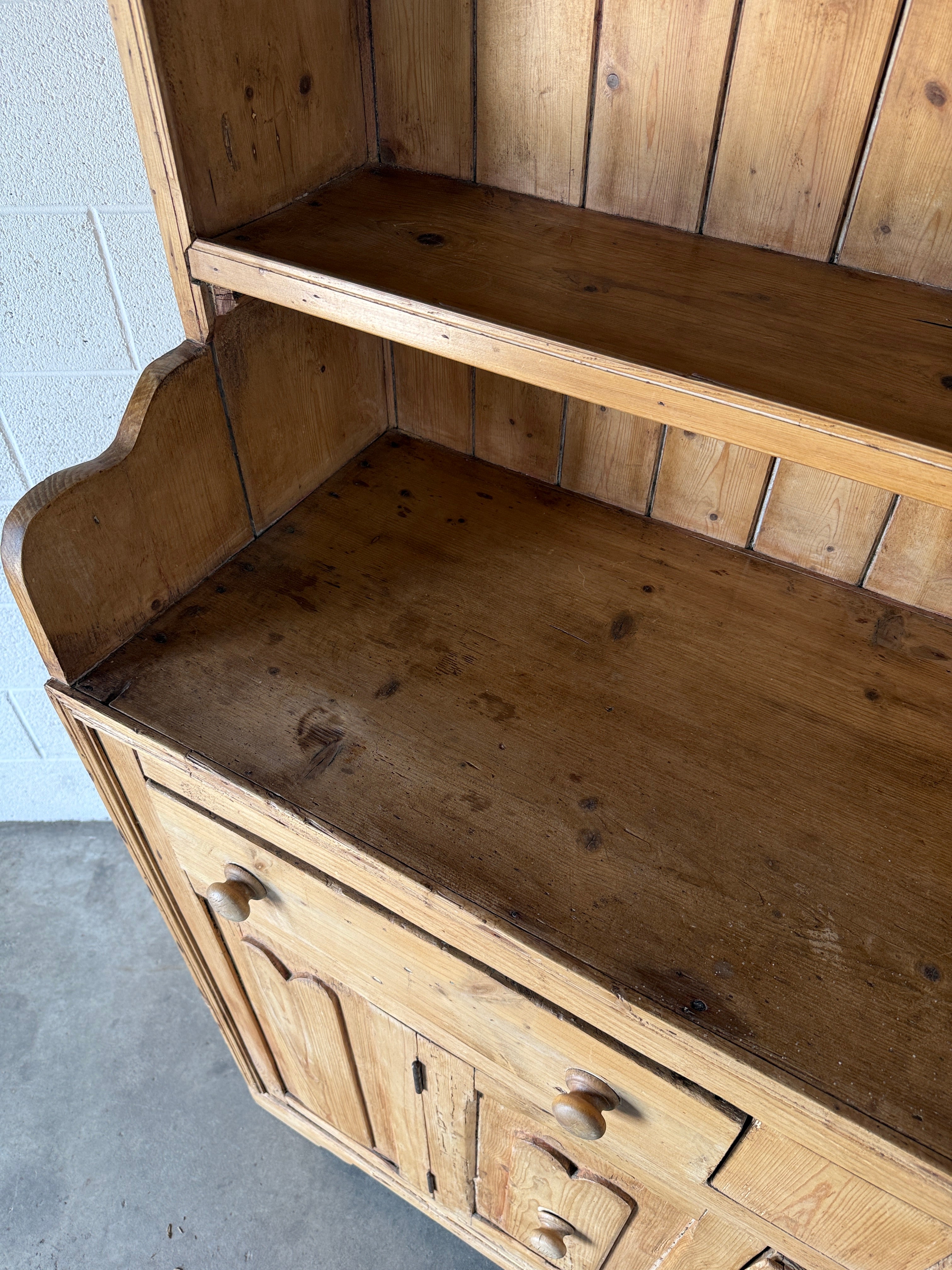 Antique Pine Hutch