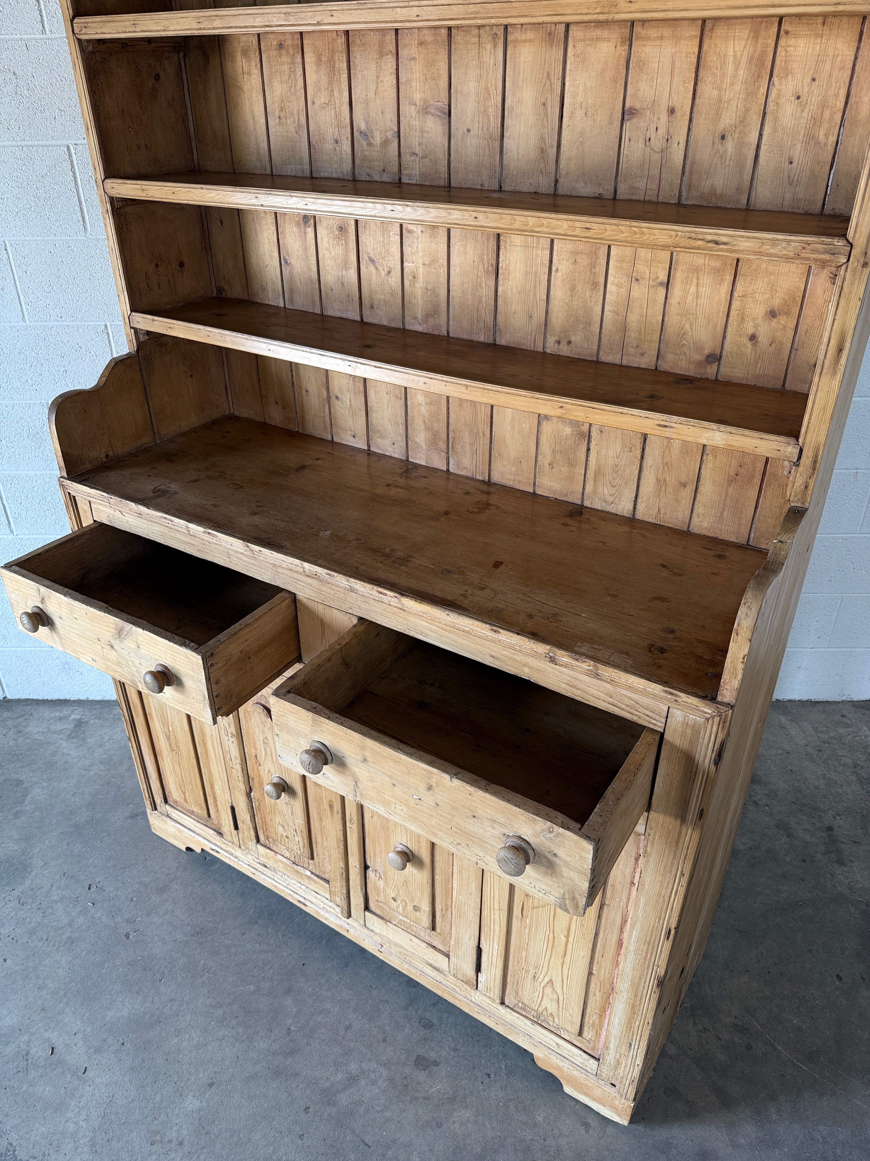 Antique Pine Hutch