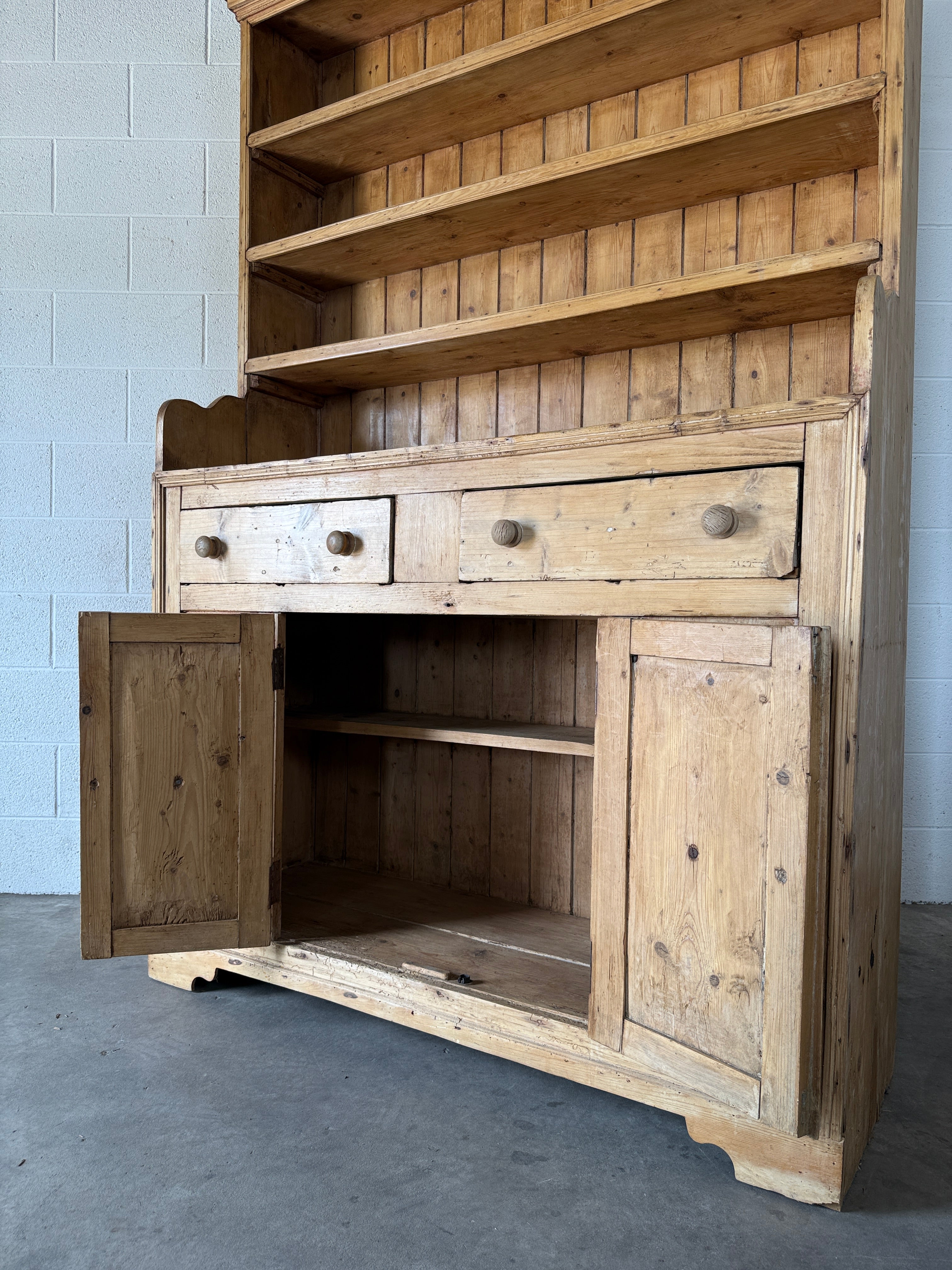 Antique Pine Hutch