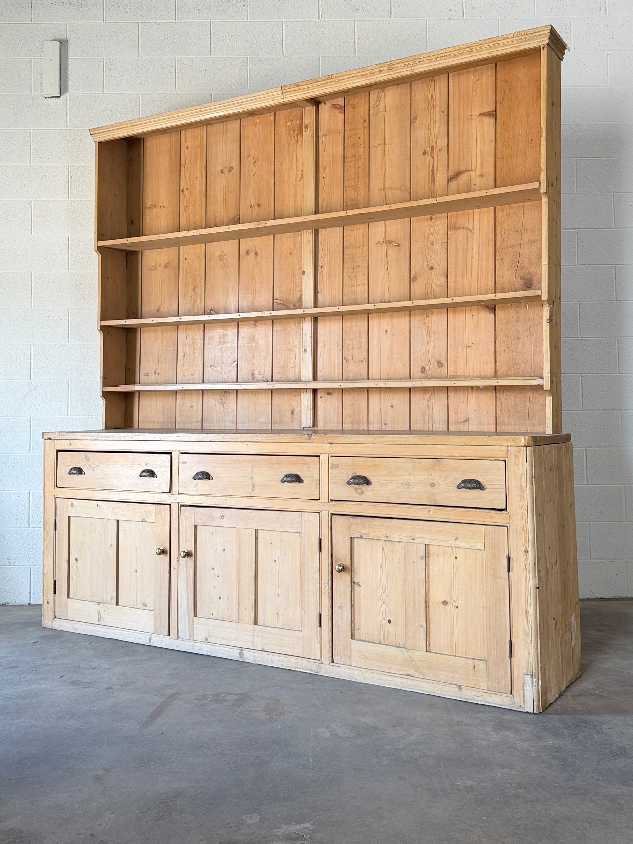 Victorian Pine Kitchen Dresser