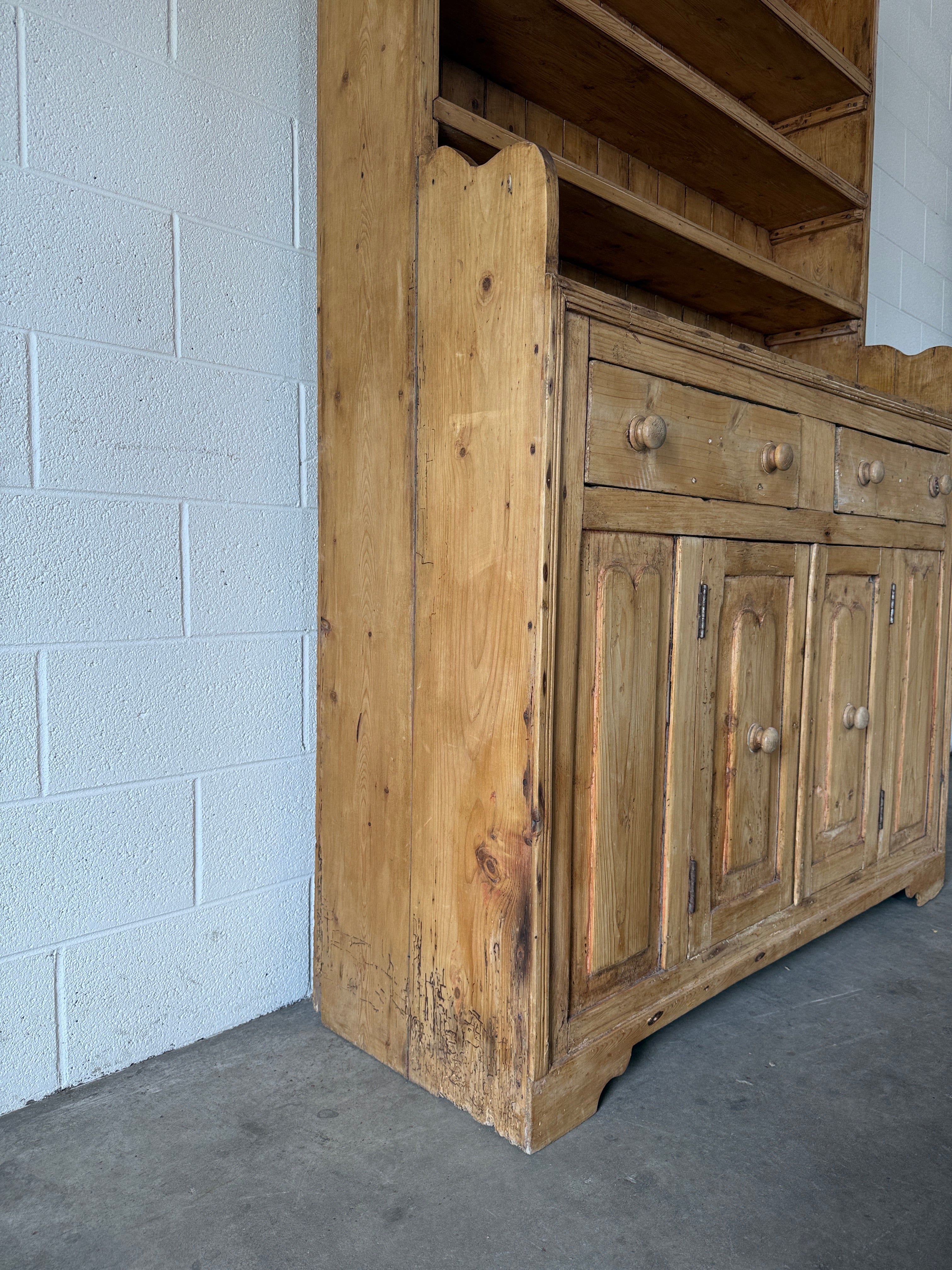 Antique Pine Hutch
