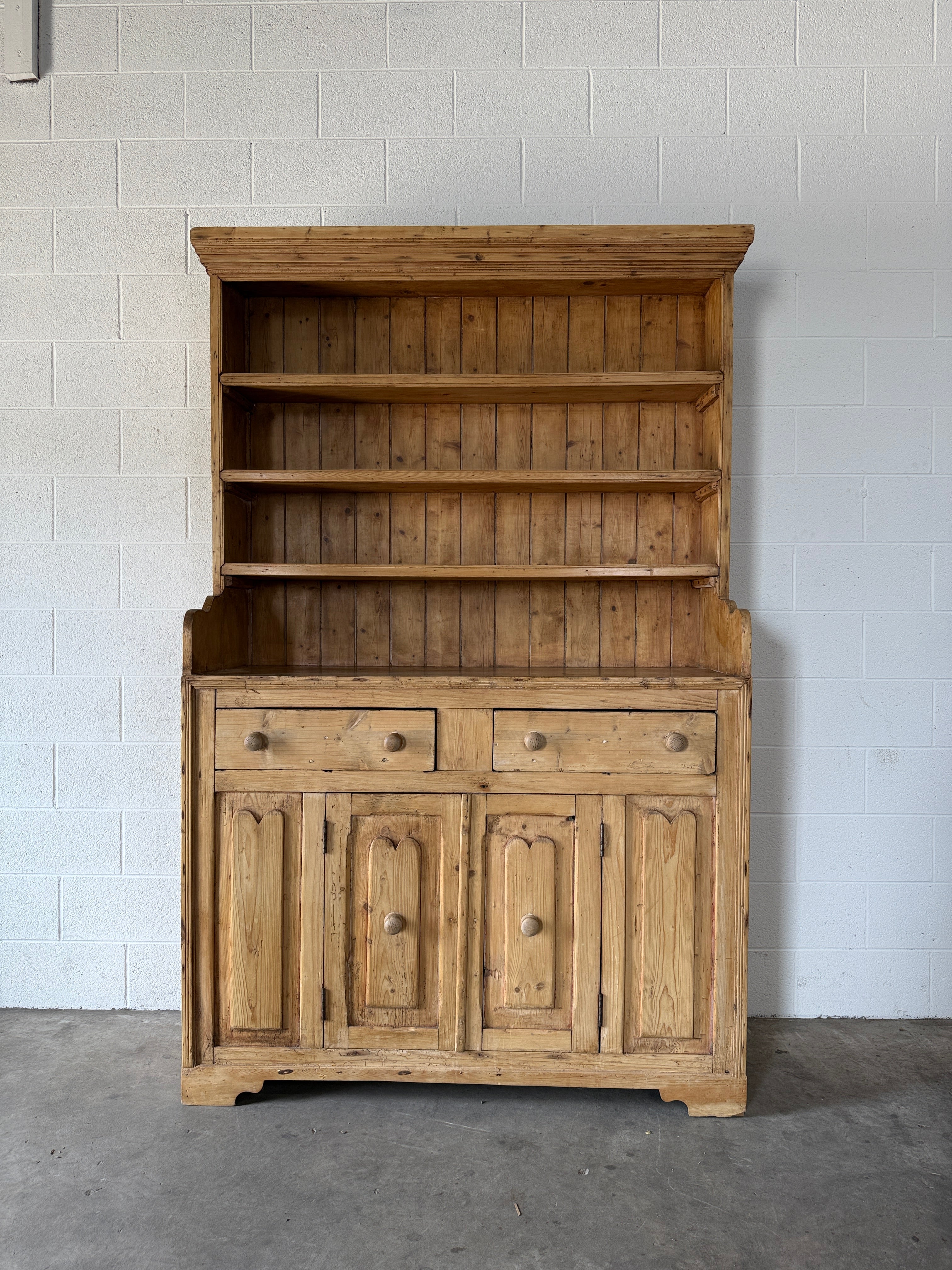 Antique Pine Hutch