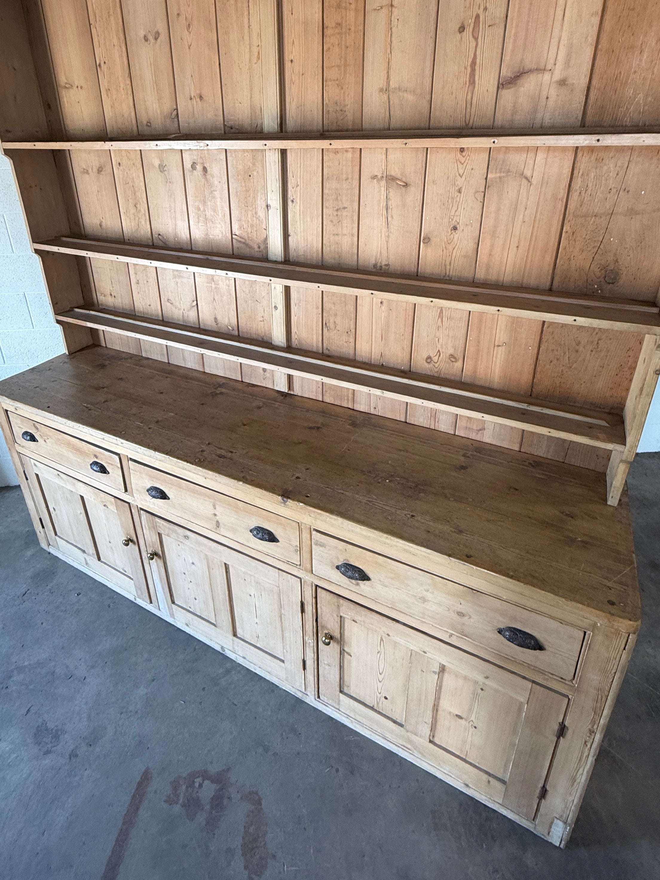 Victorian Pine Kitchen Dresser