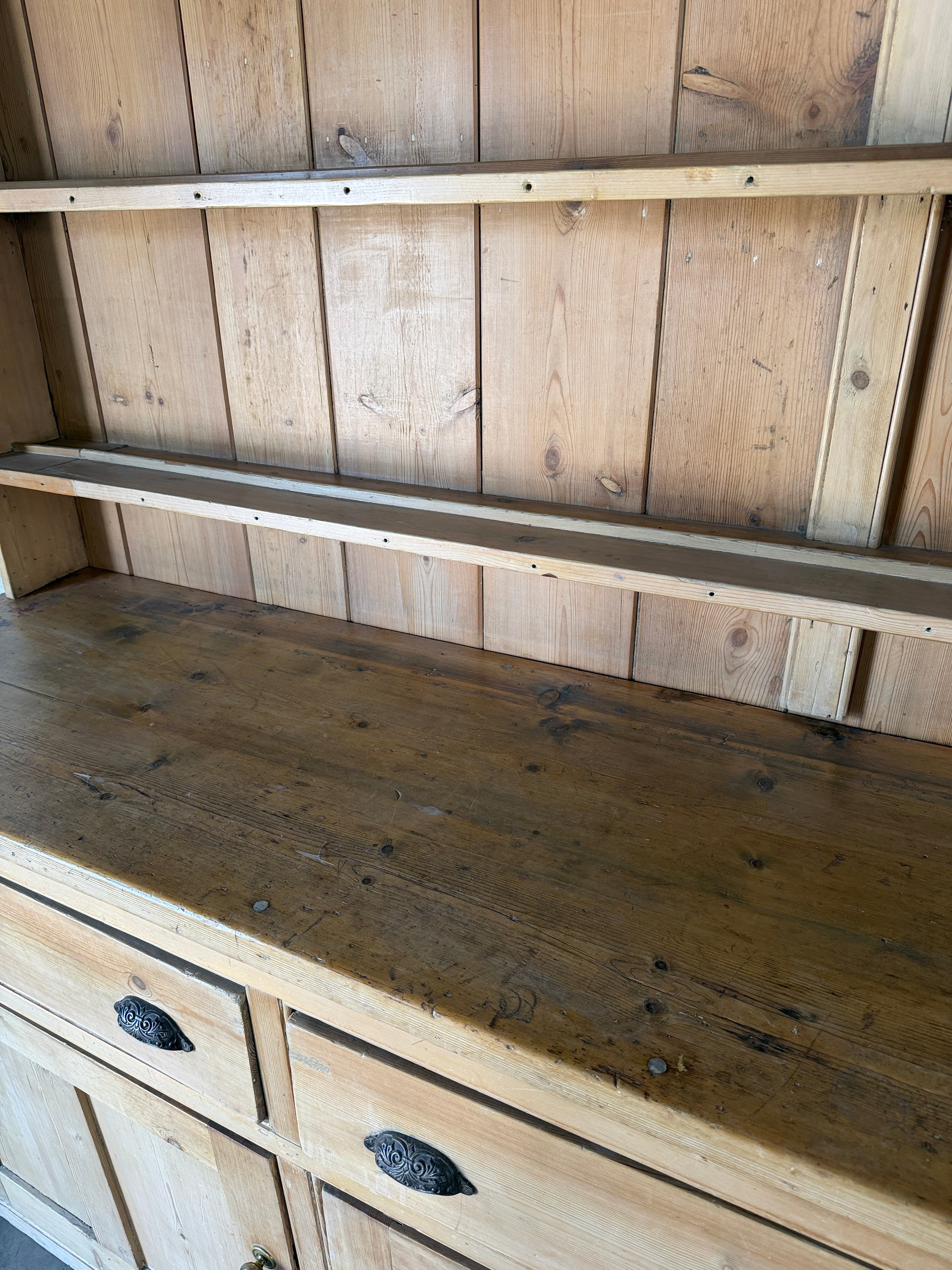 Victorian Pine Kitchen Dresser