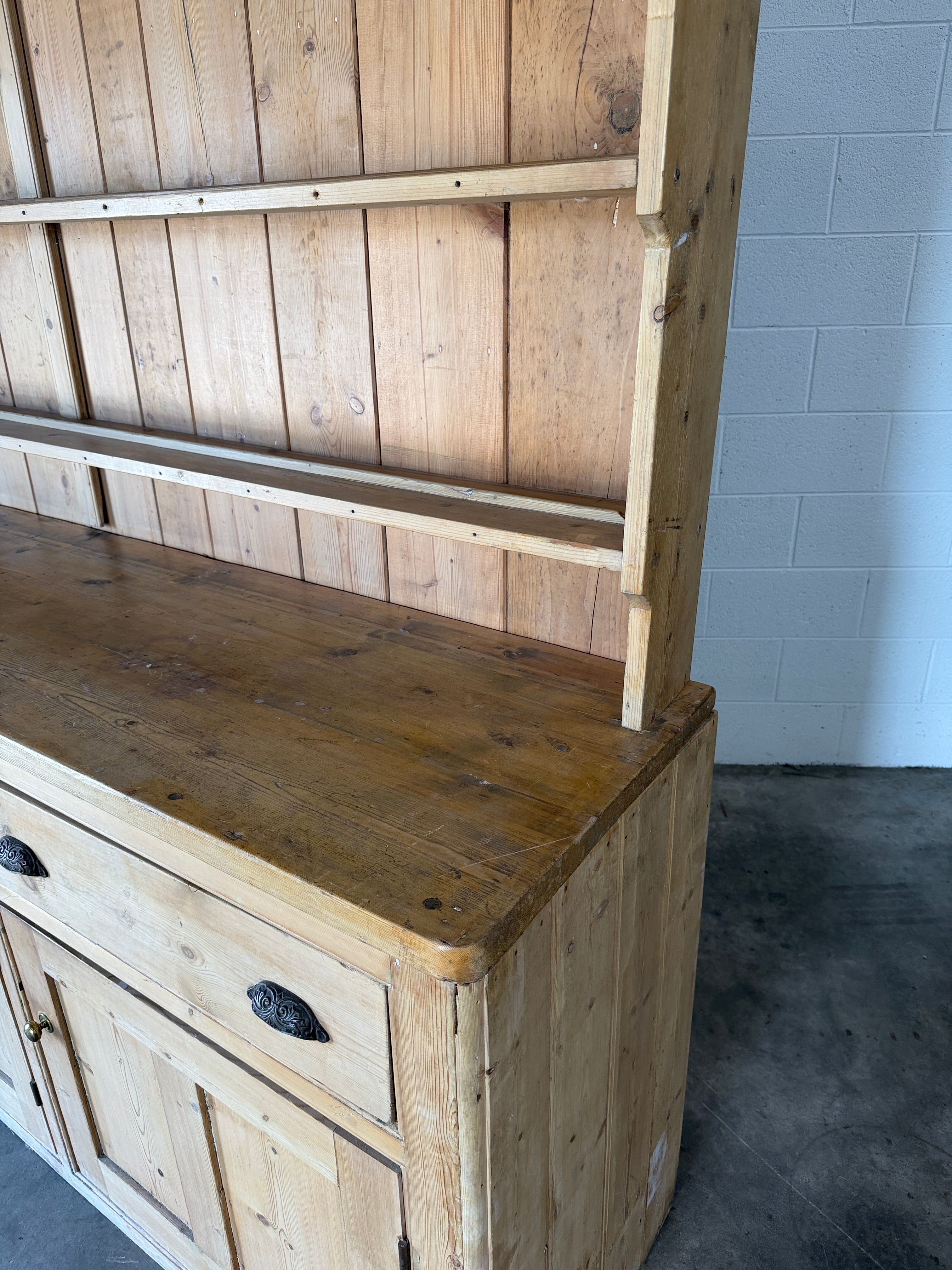 Victorian Pine Kitchen Dresser