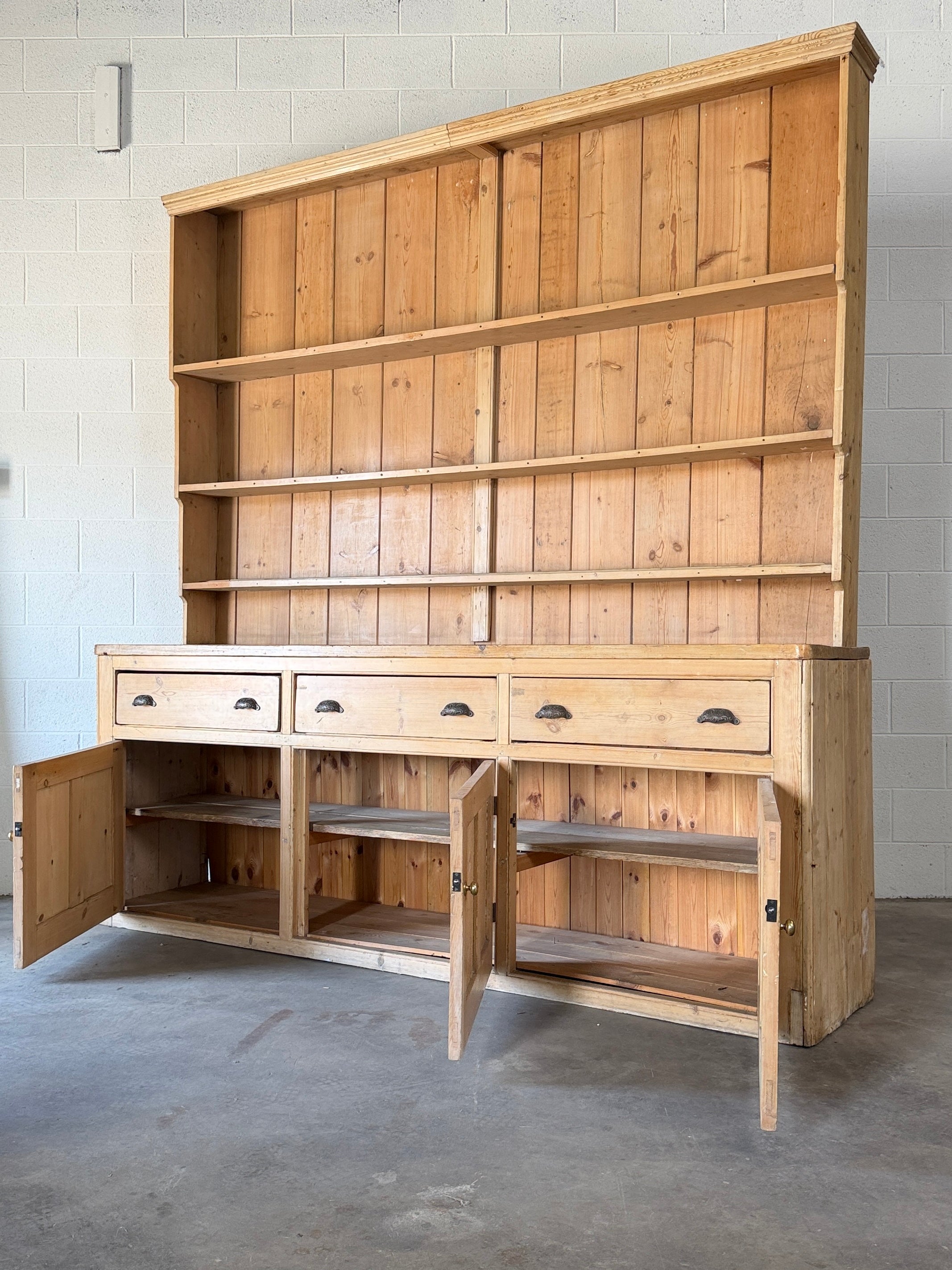 Victorian Pine Kitchen Dresser