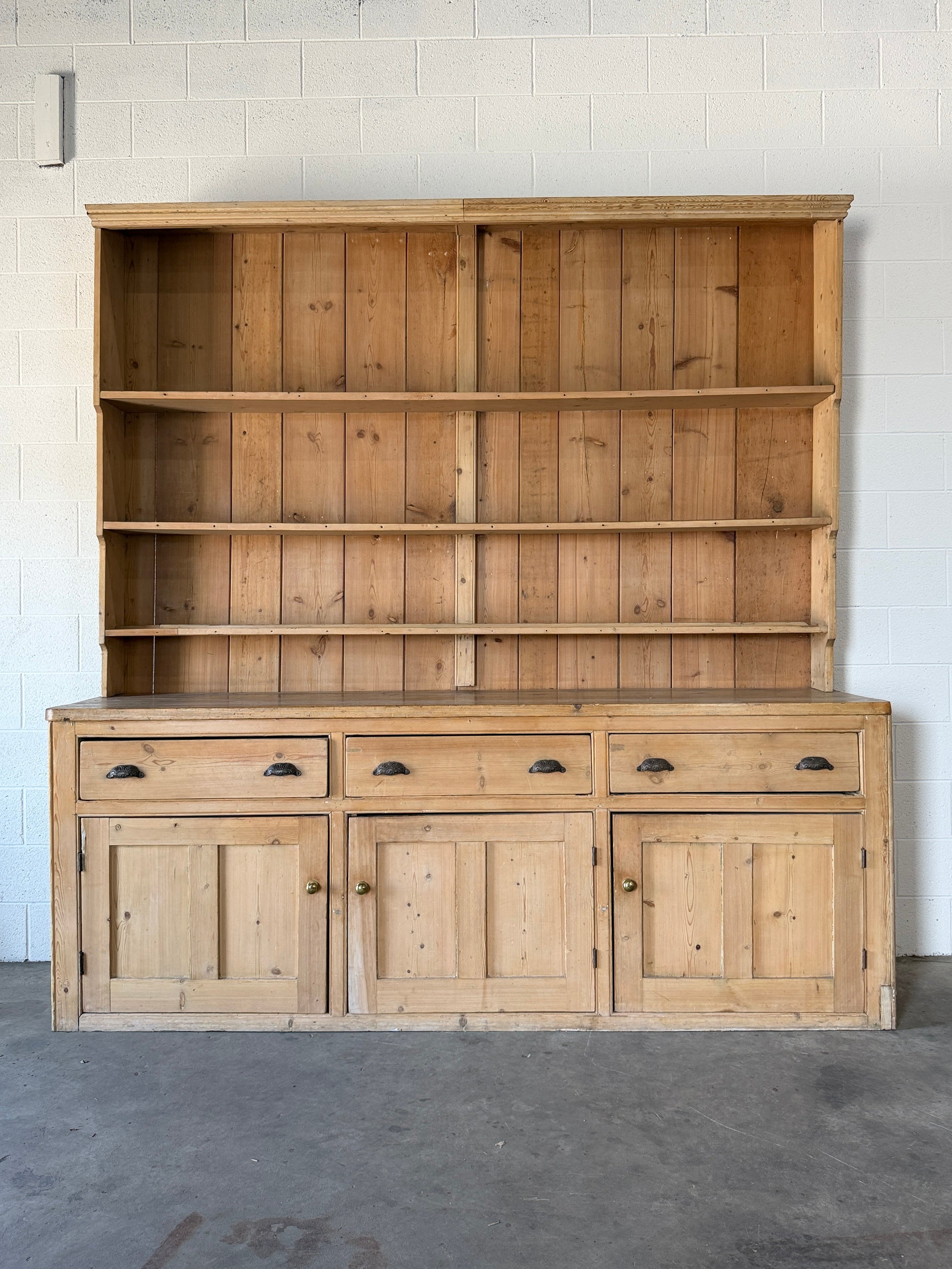 Victorian Pine Kitchen Dresser