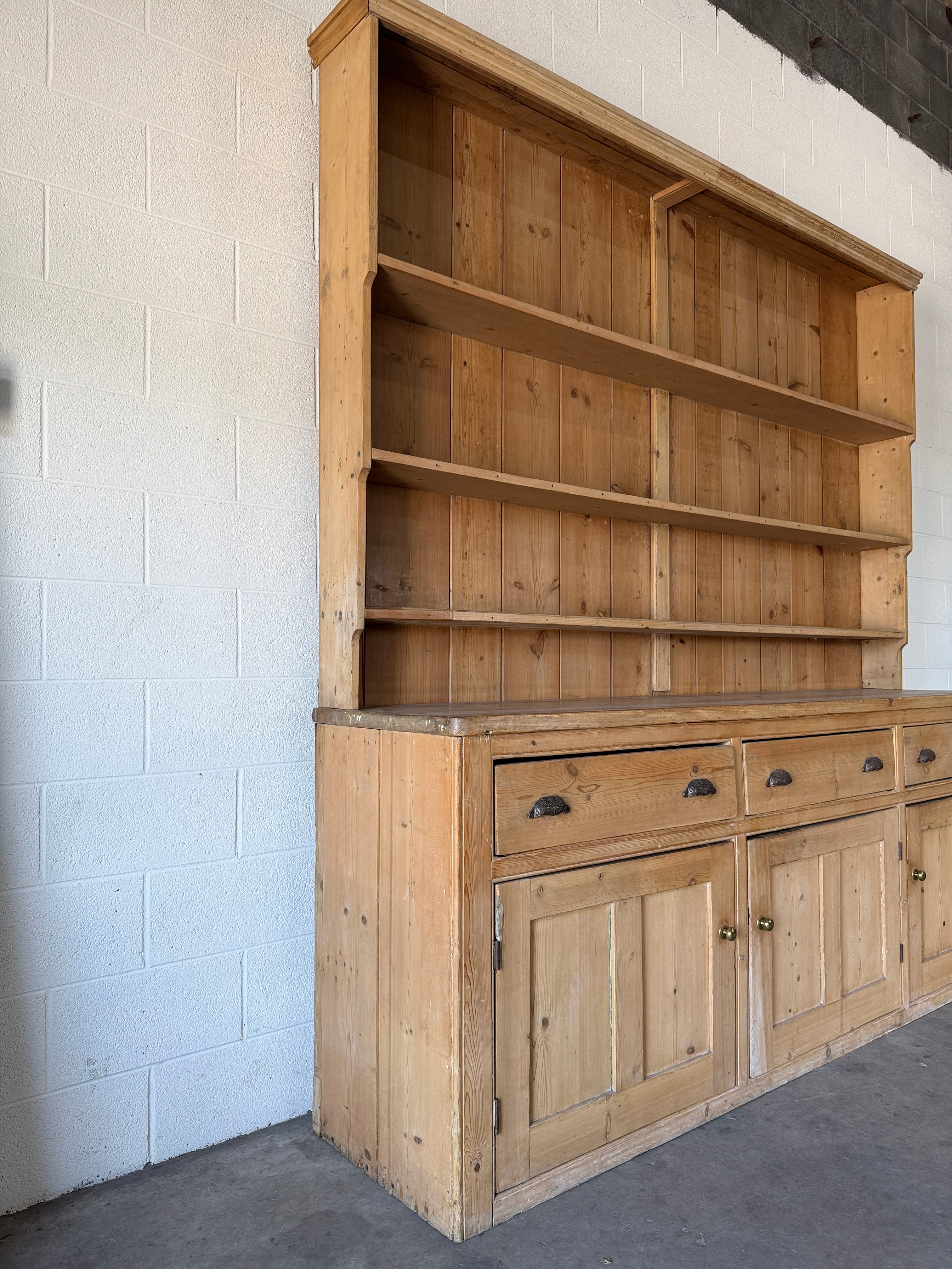 Victorian Pine Kitchen Dresser