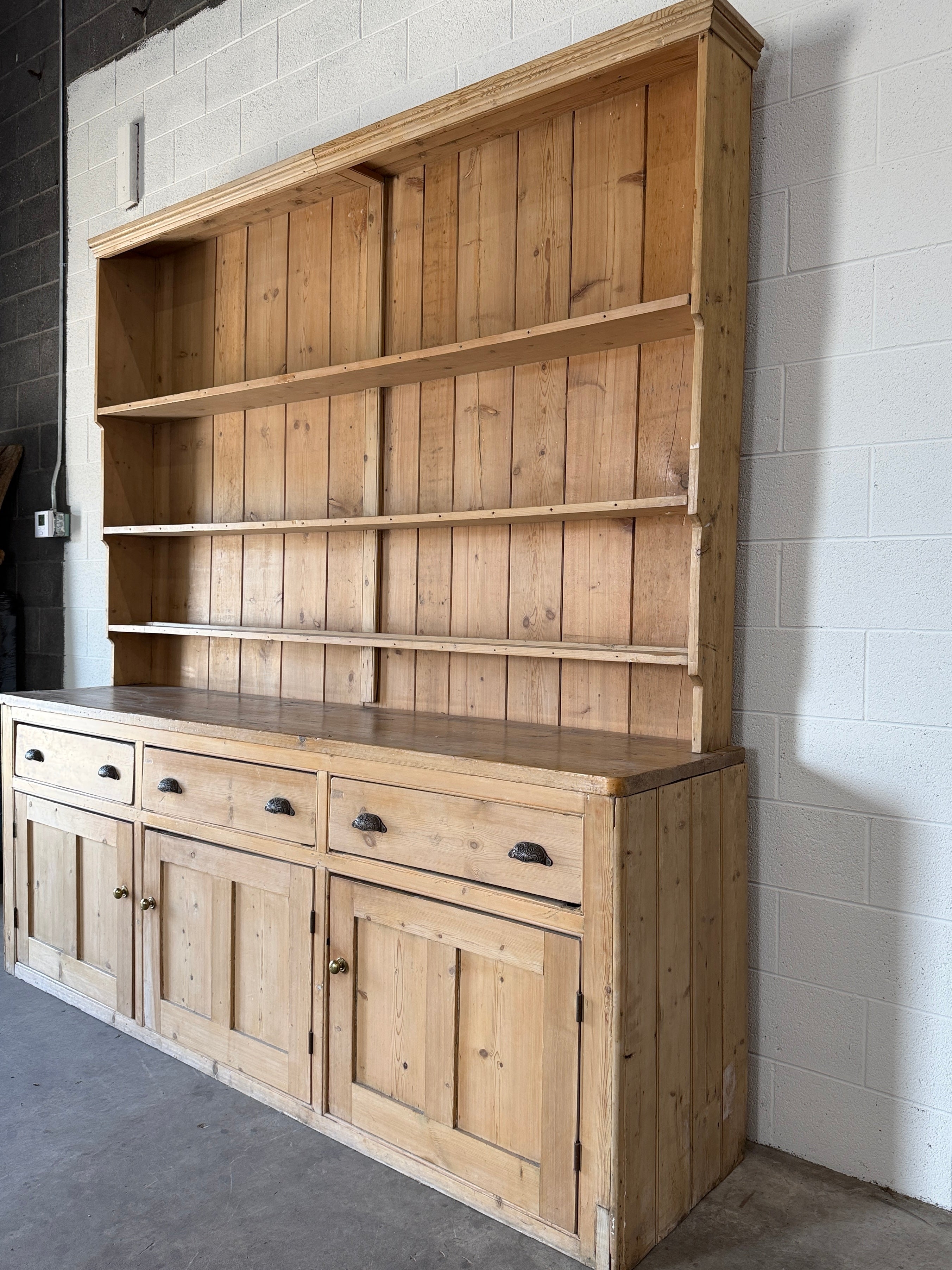 Victorian Pine Kitchen Dresser