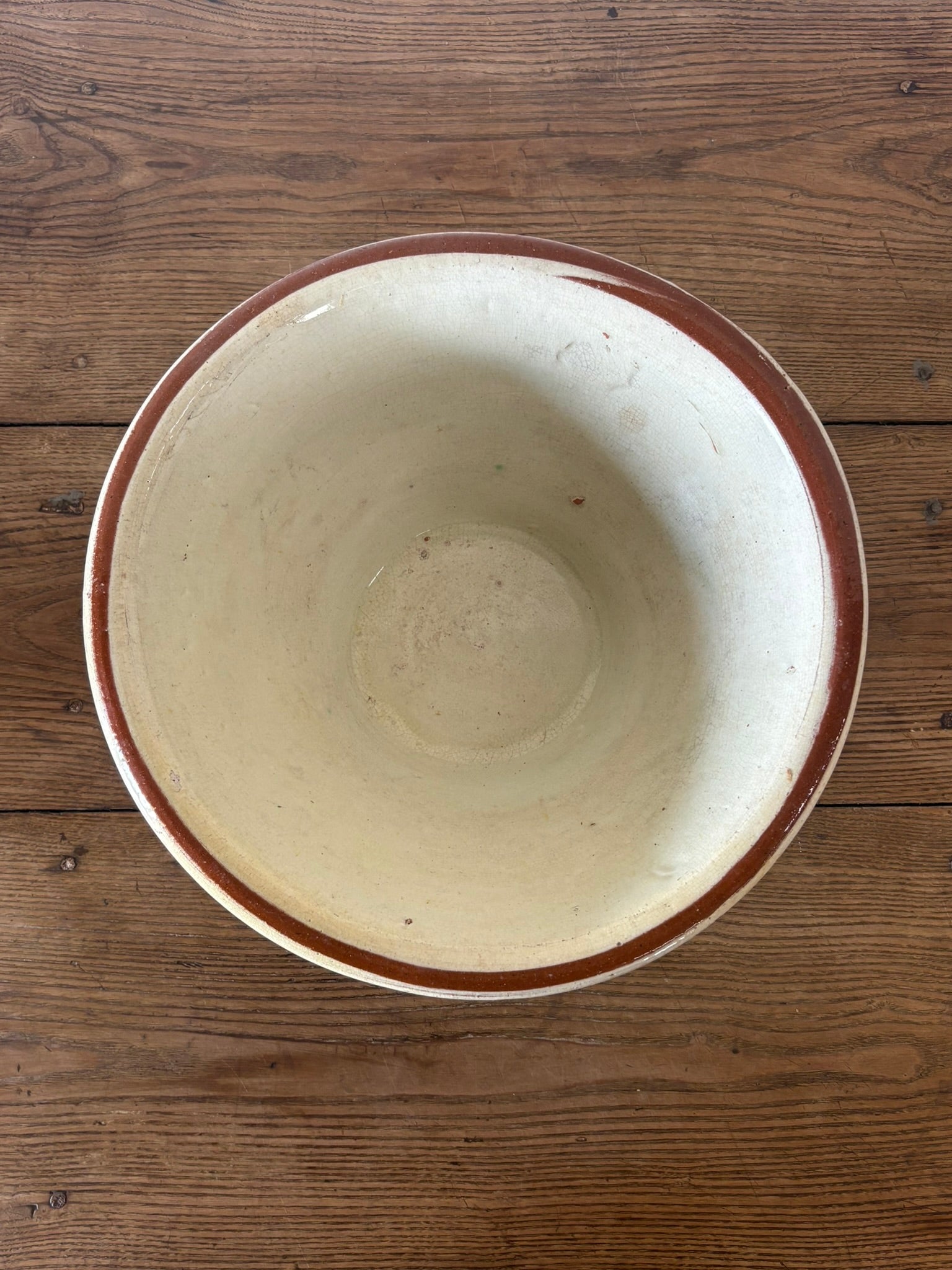 Antique English Dairy Bowl