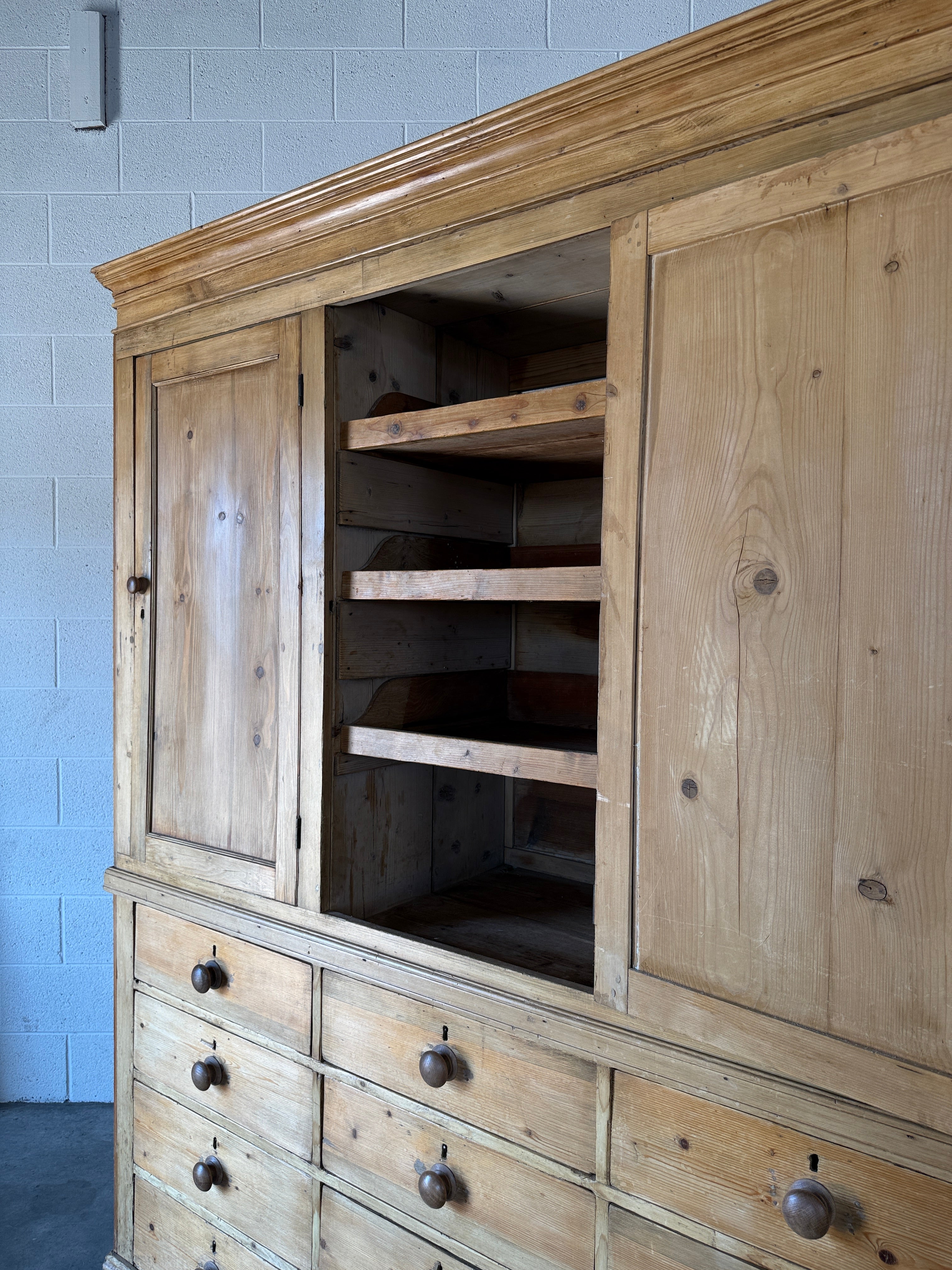 Victorian Pine Housekeepers Cupboard