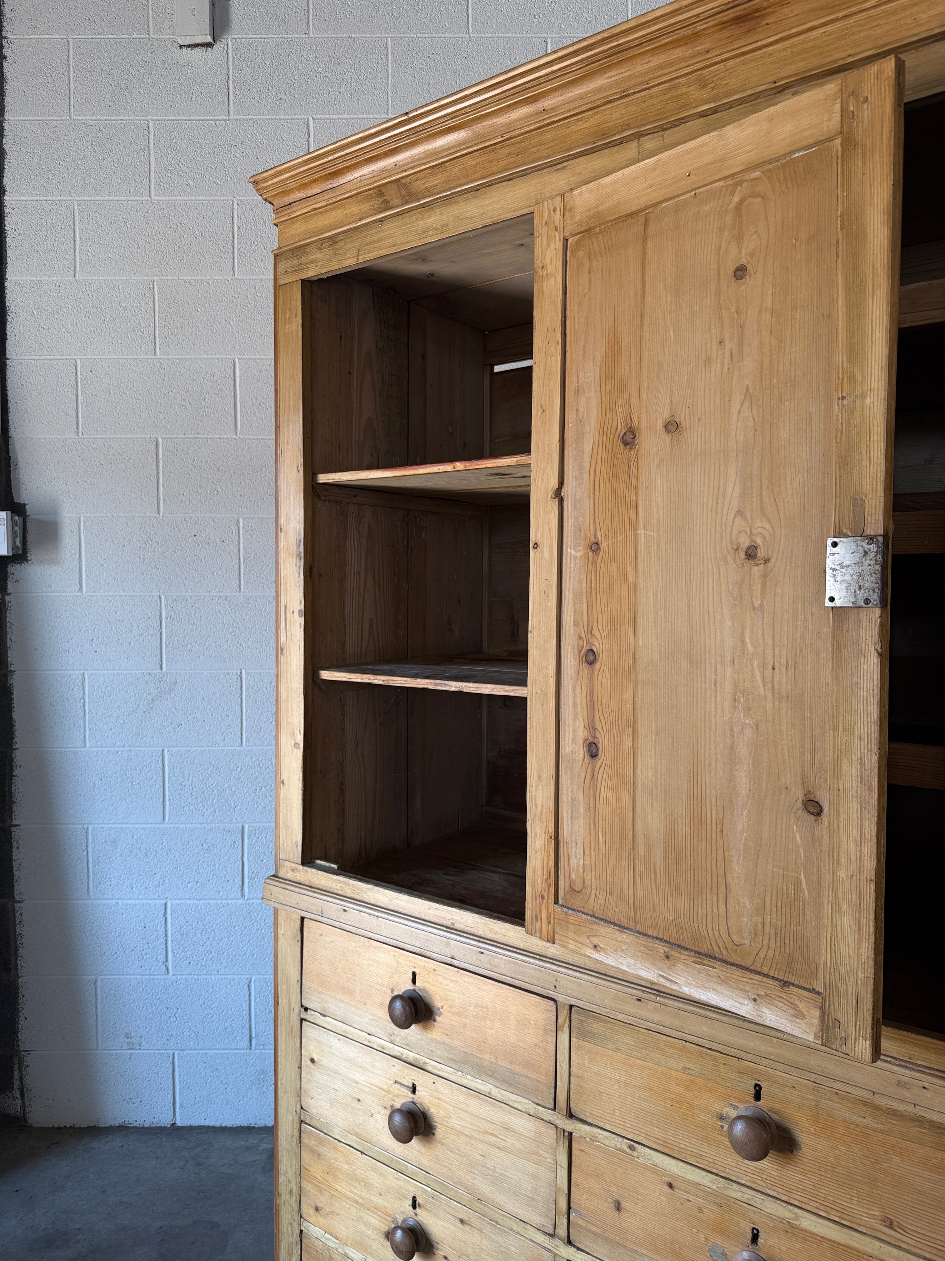 Victorian Pine Housekeepers Cupboard