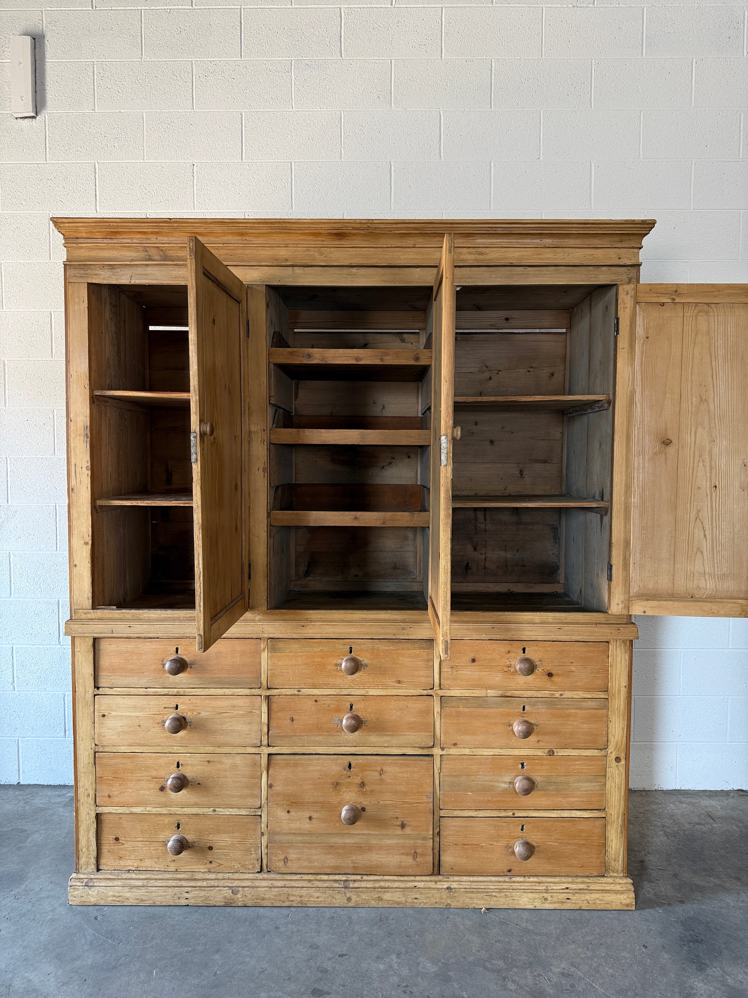 Victorian Pine Housekeepers Cupboard