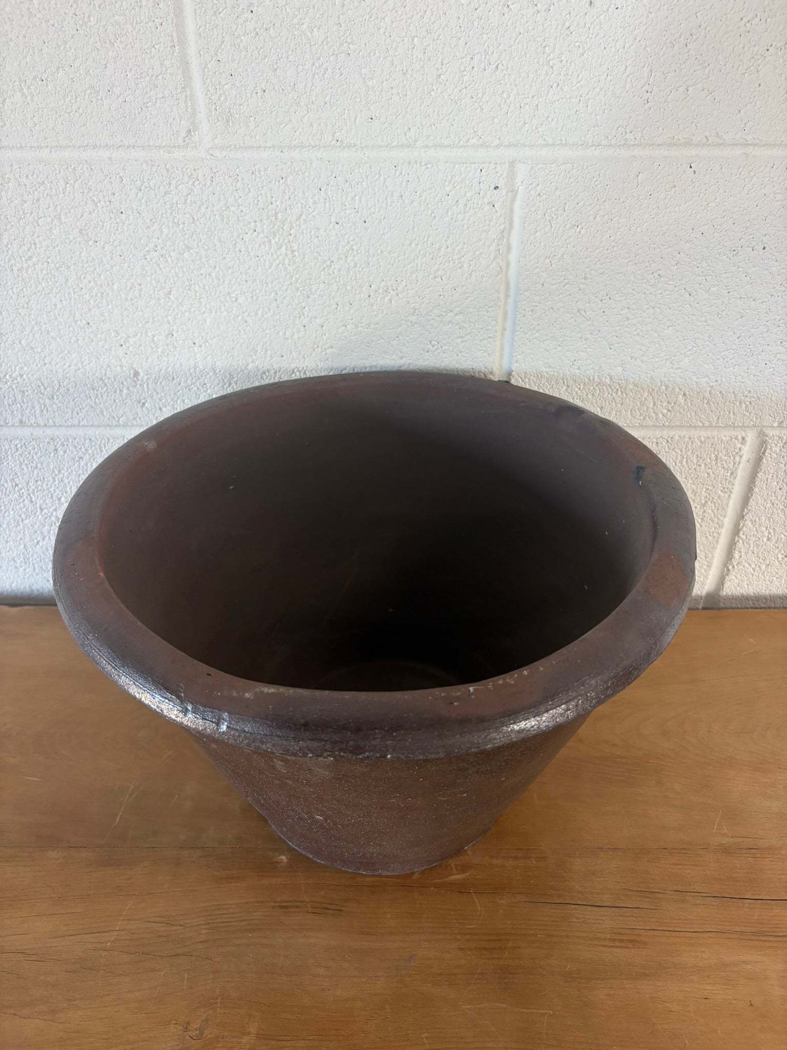 Large Antique Stoneware Bowl