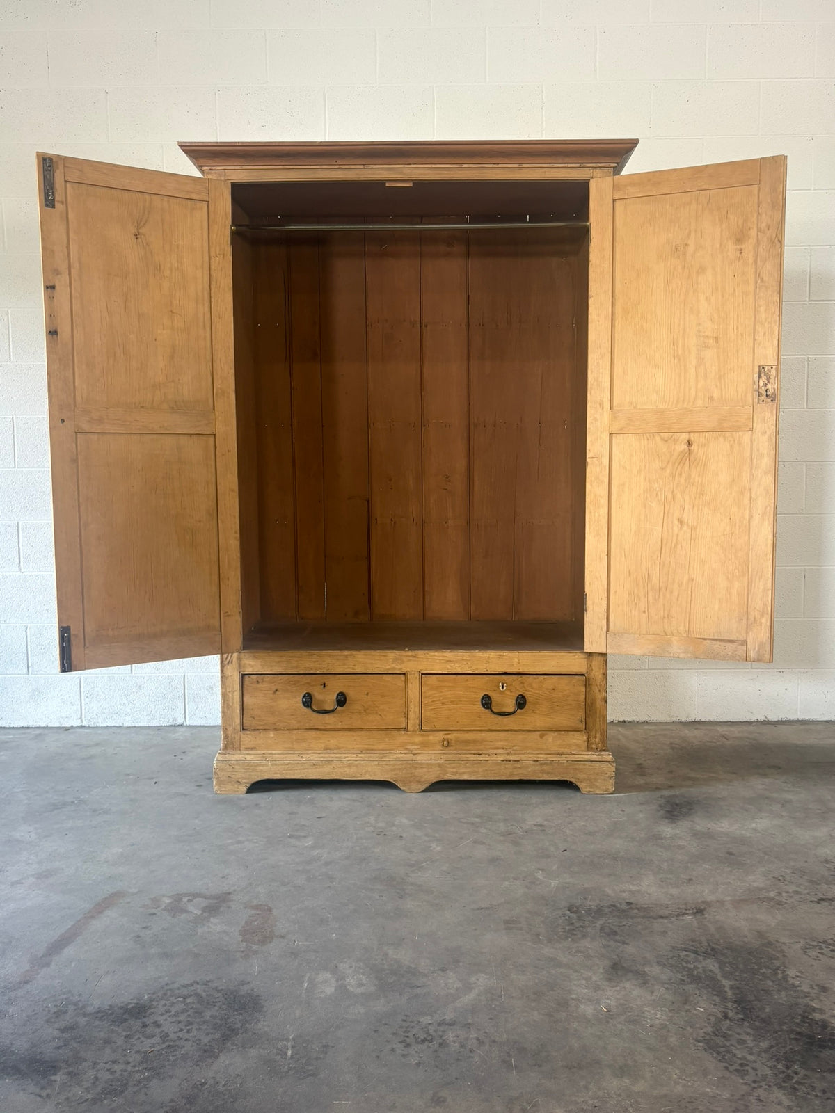 Victorian Pine Wardrobe