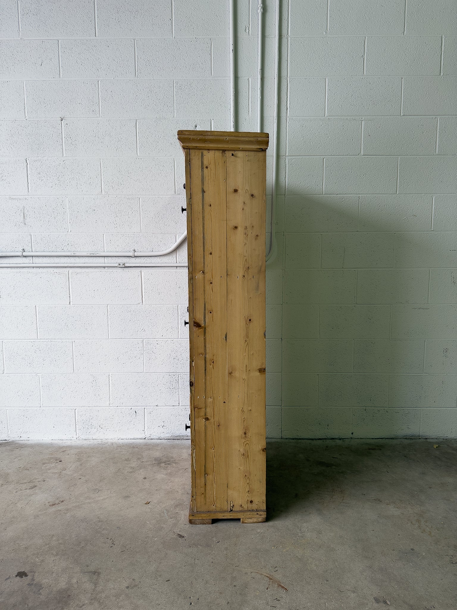 3 door antique pine cupboard