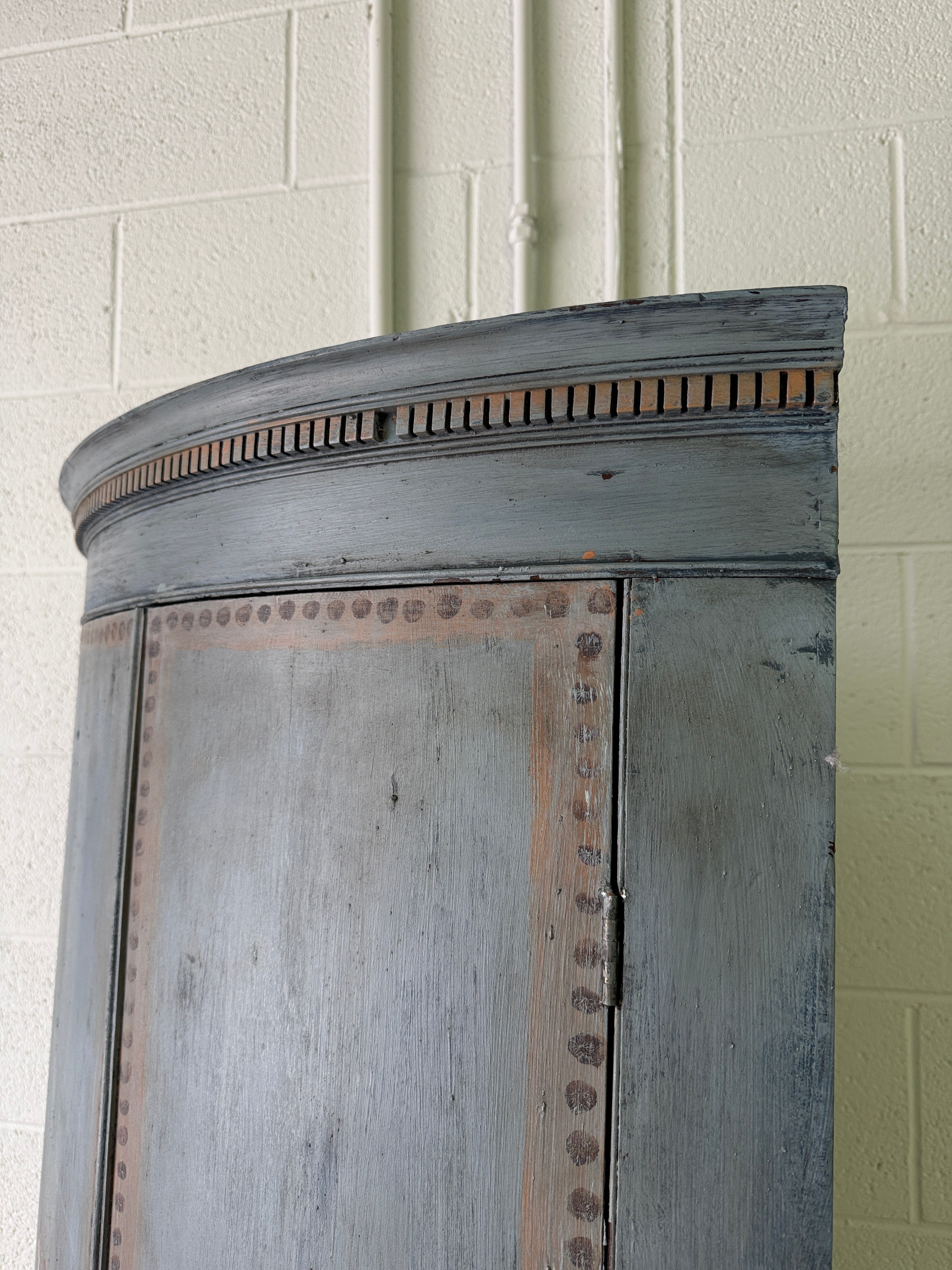 Antique Swedish corner cabinet