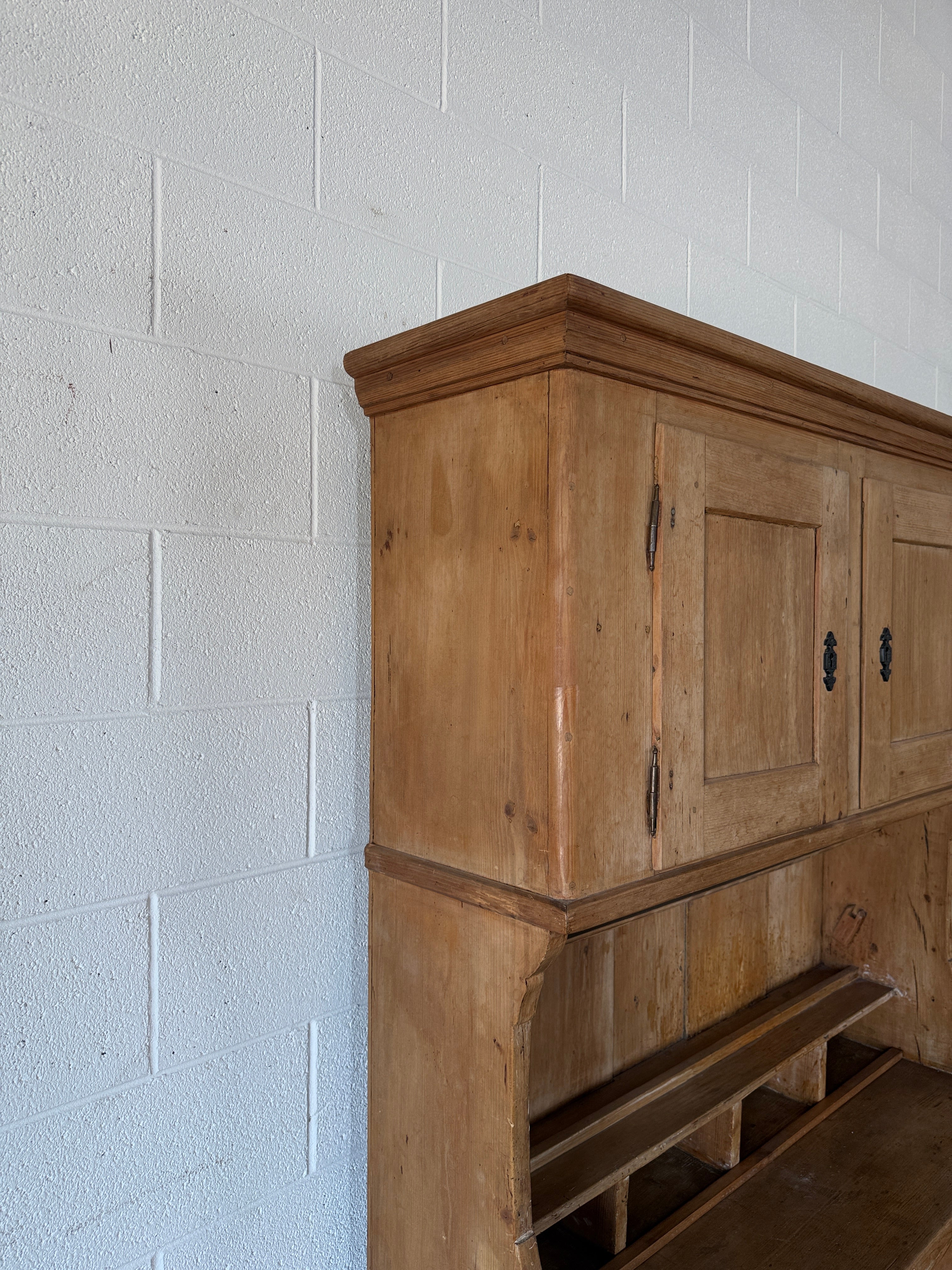 Antique Pine Hutch or Kitchen Cupboard