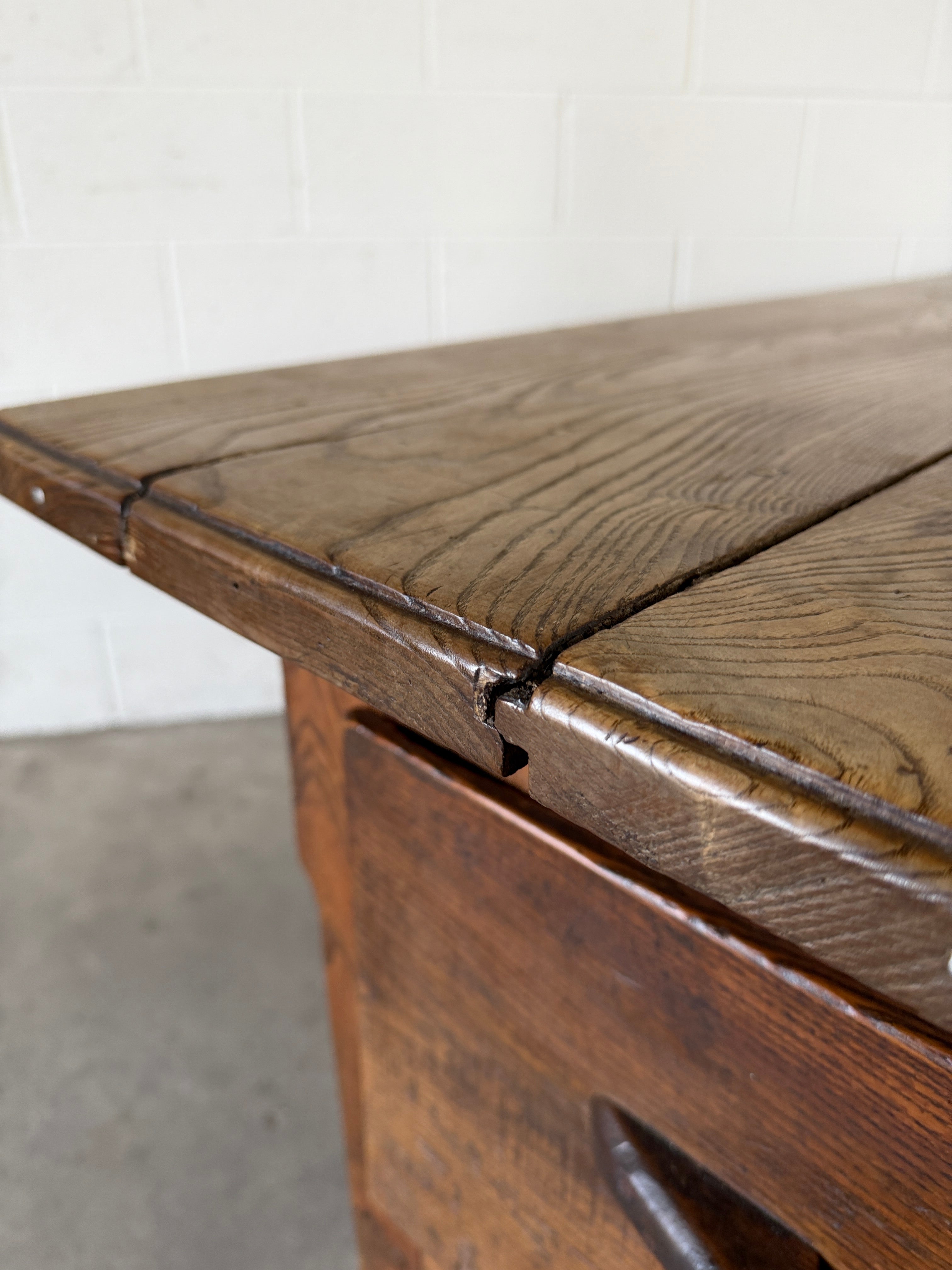 Antique French Bakers Table with proofing drawer