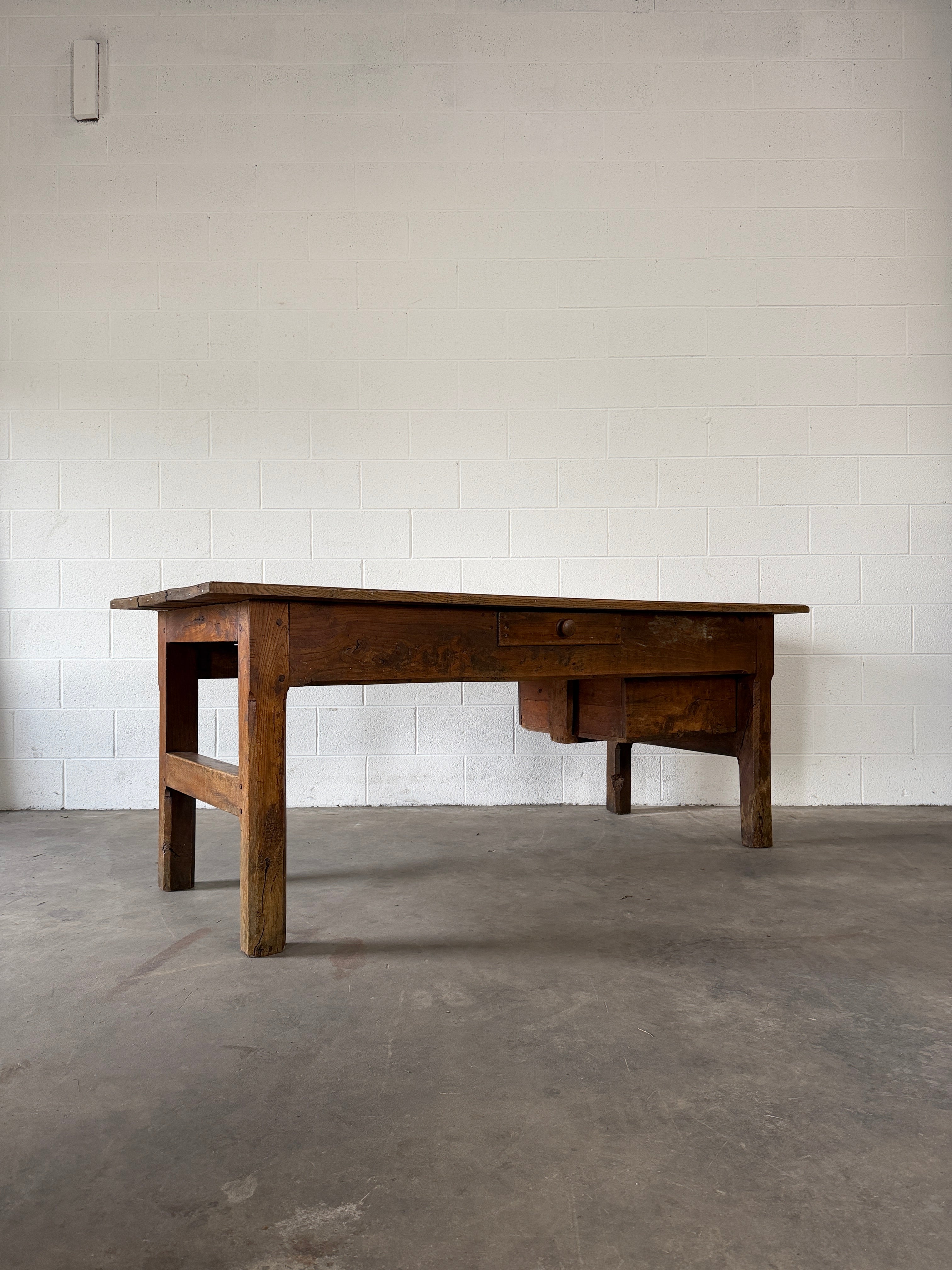 Antique French Bakers Table with proofing drawer
