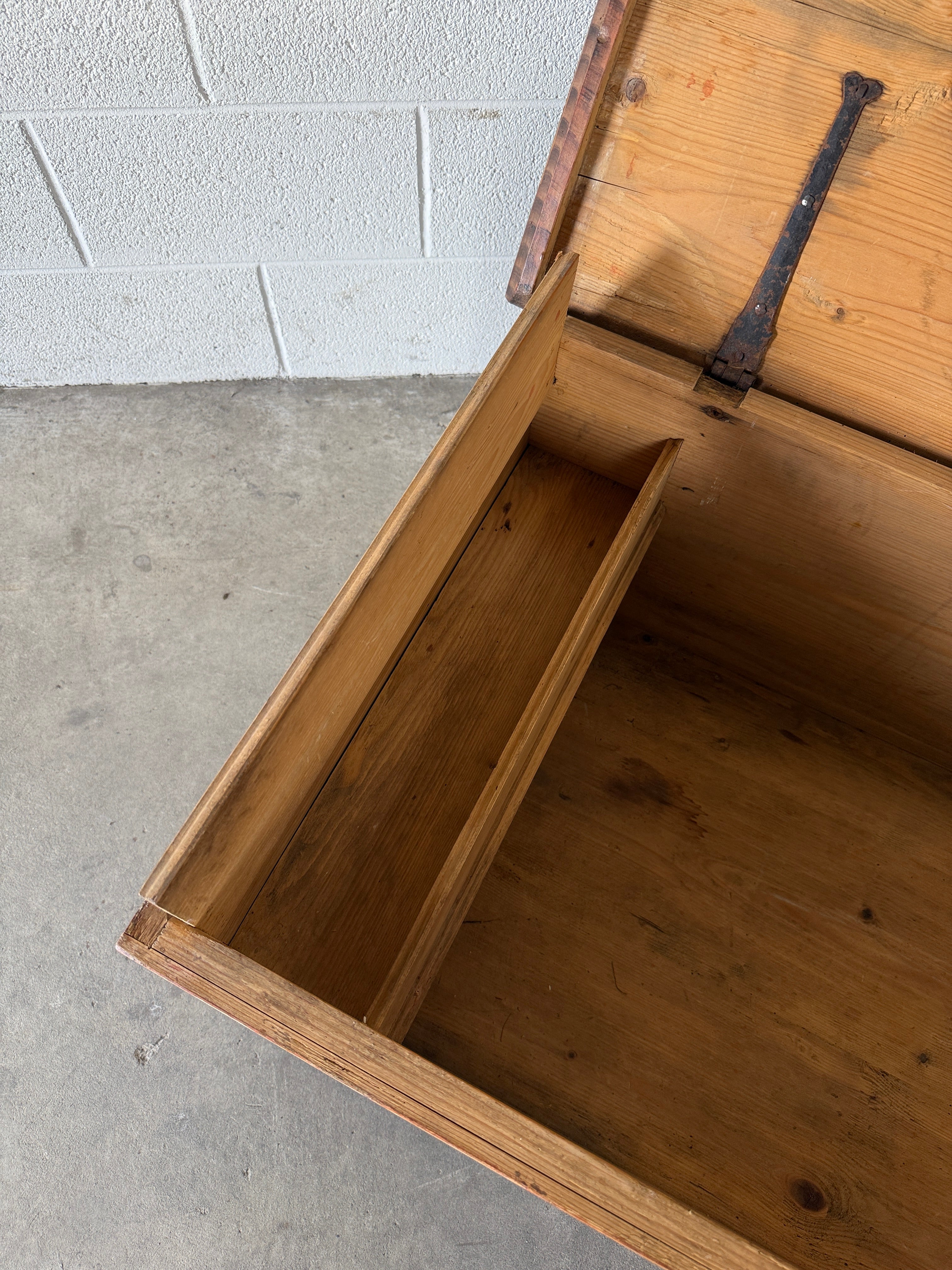 Antique Swedish marriage trunk
