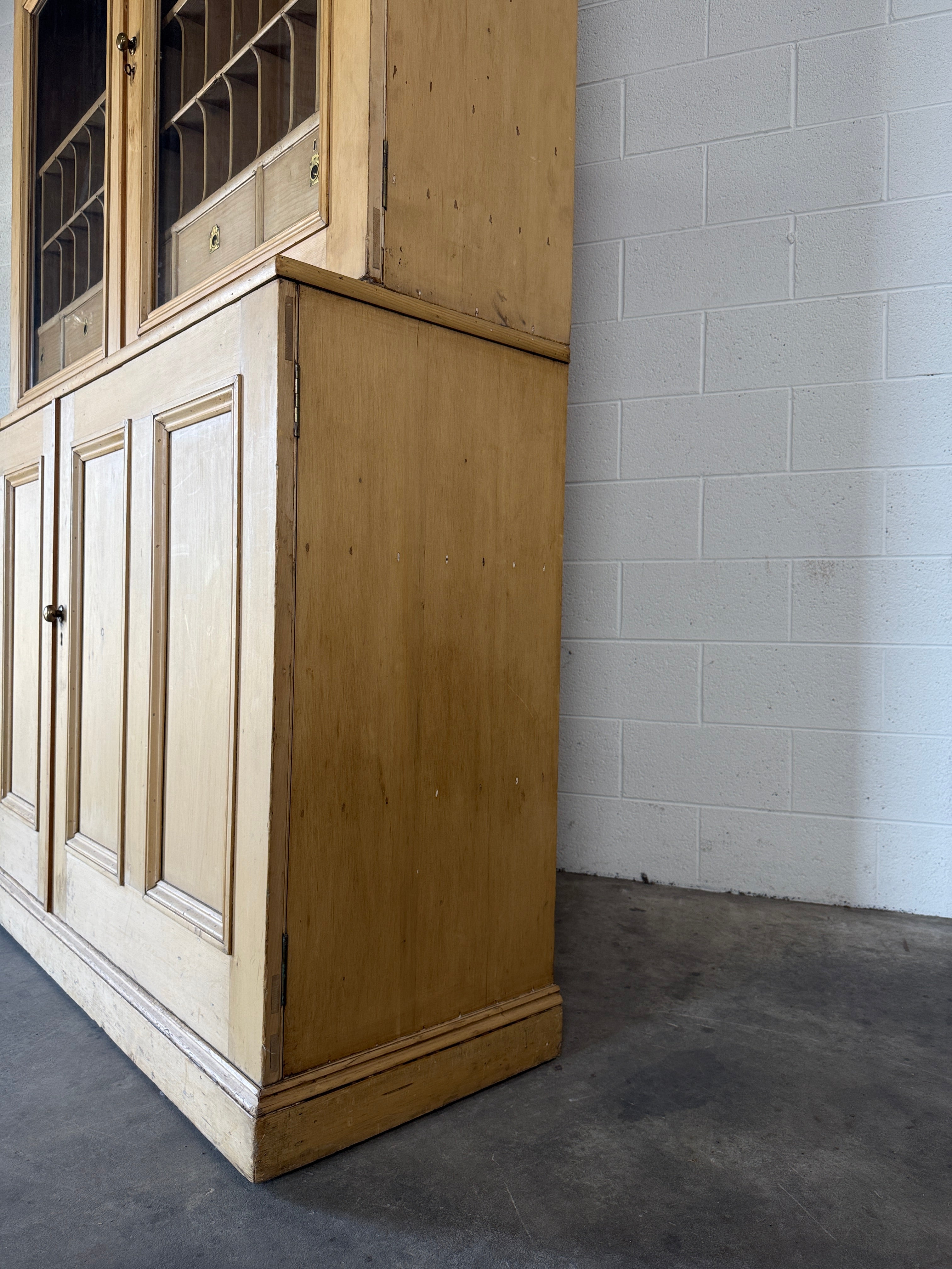 Antique English Pine Housekeeper's Cupboard
