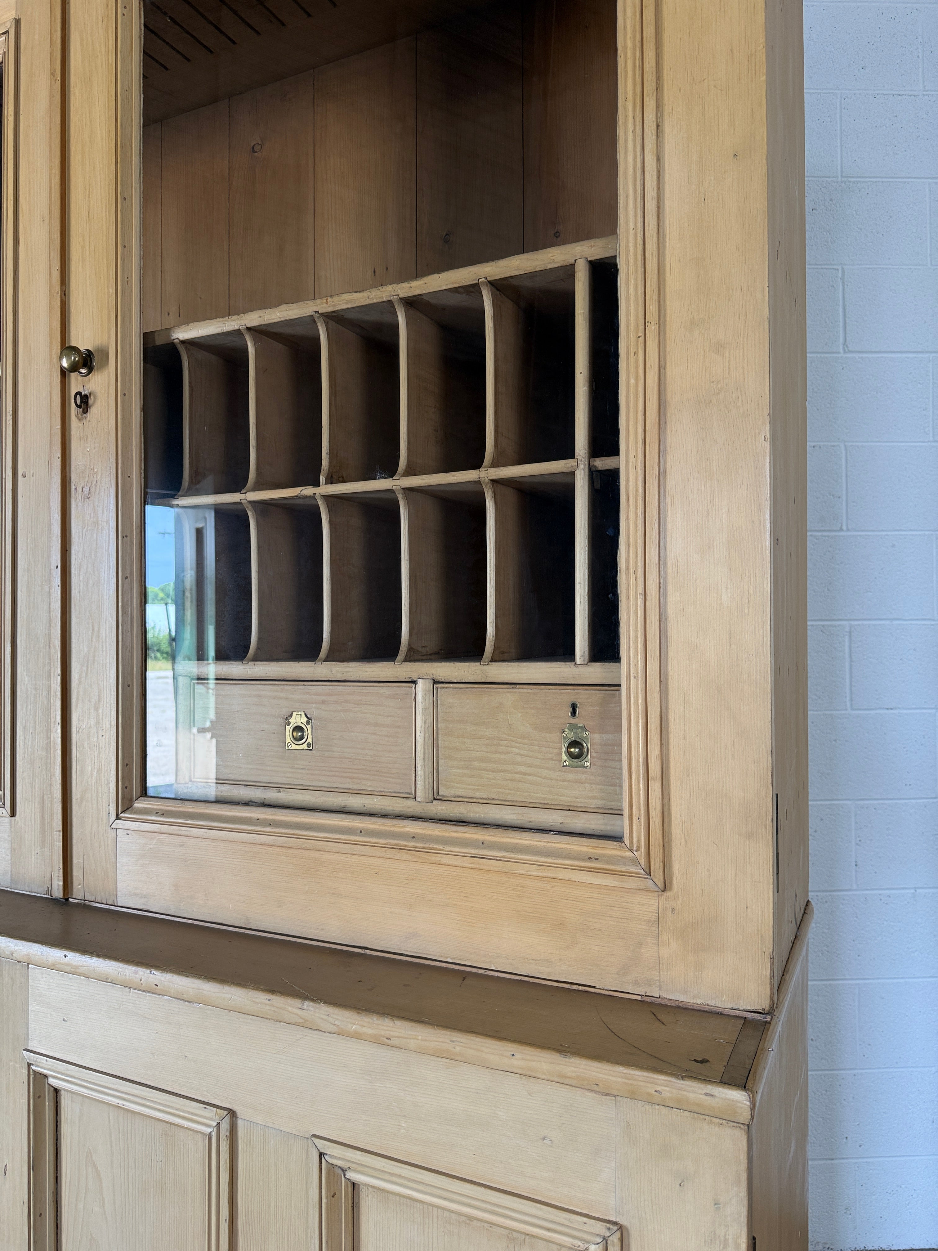 Antique English Pine Housekeeper's Cupboard