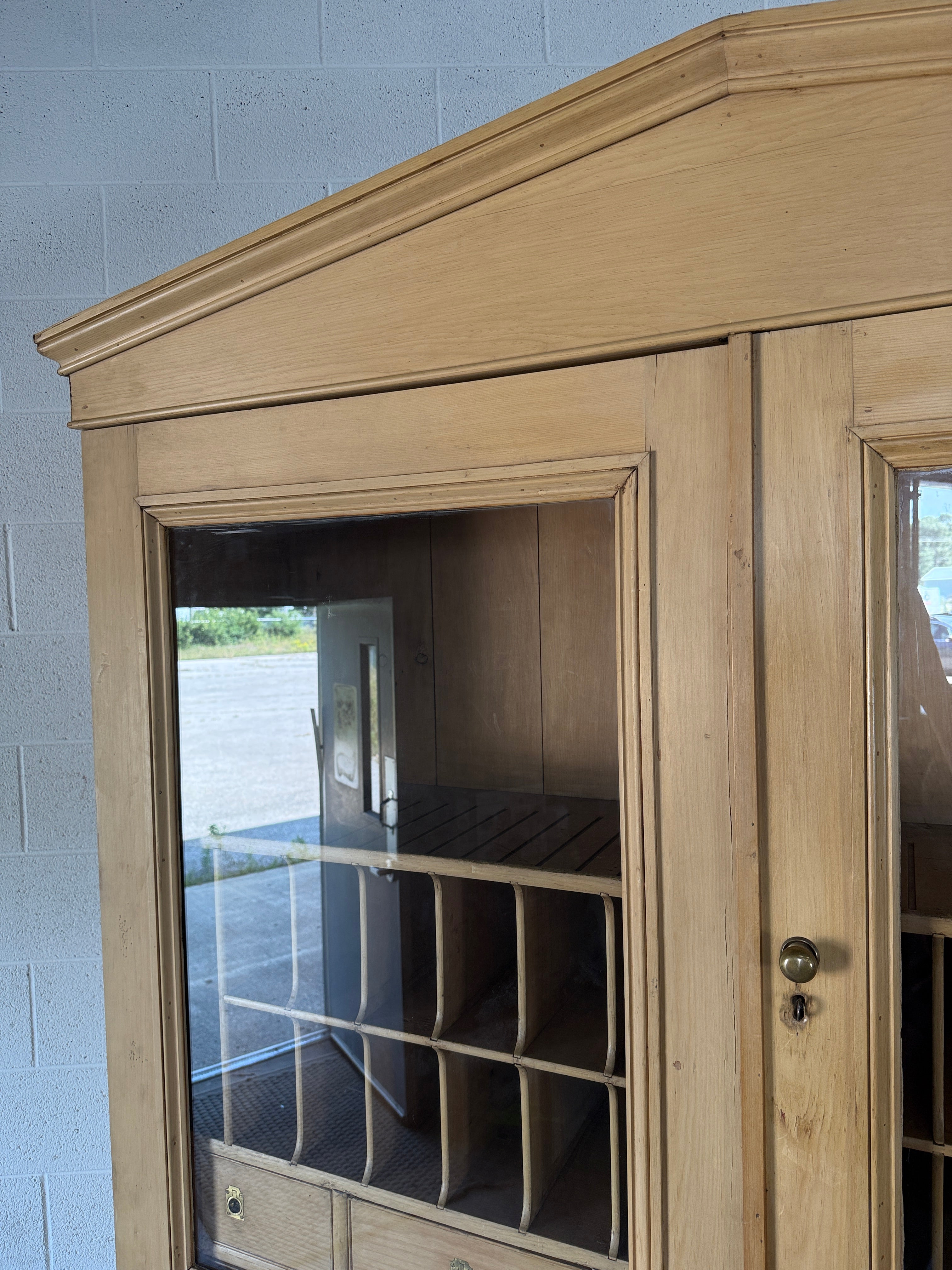 Antique English Pine Housekeeper's Cupboard