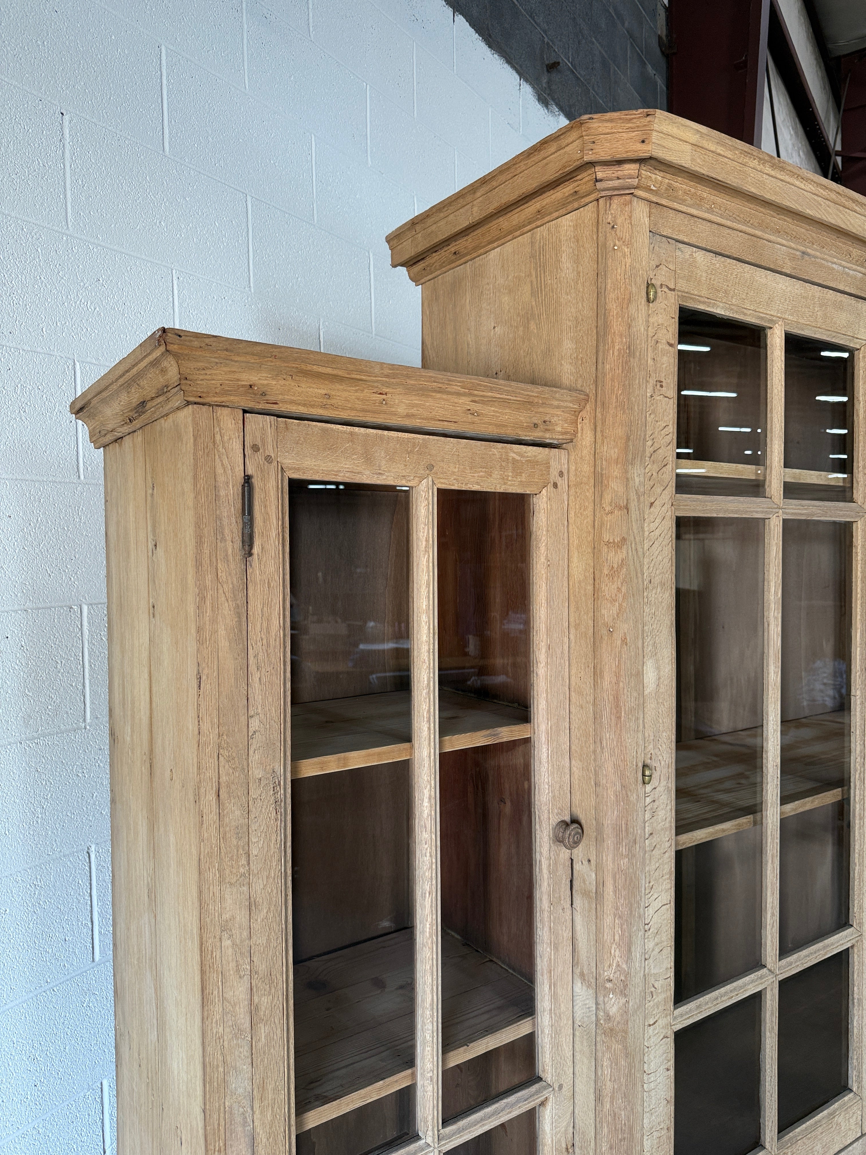 Antique French Oak Display Cupboard