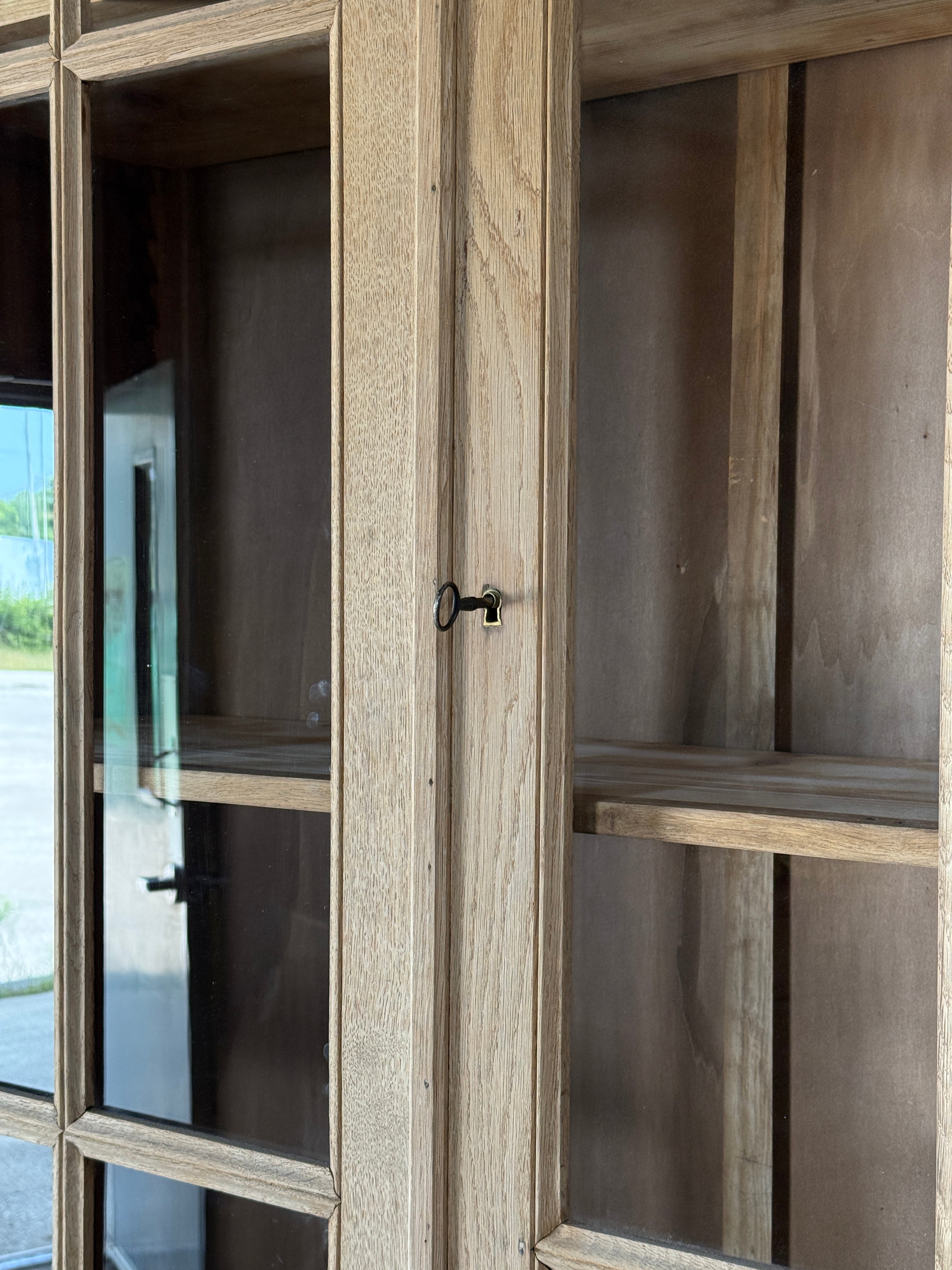 Antique French Oak Display Cupboard